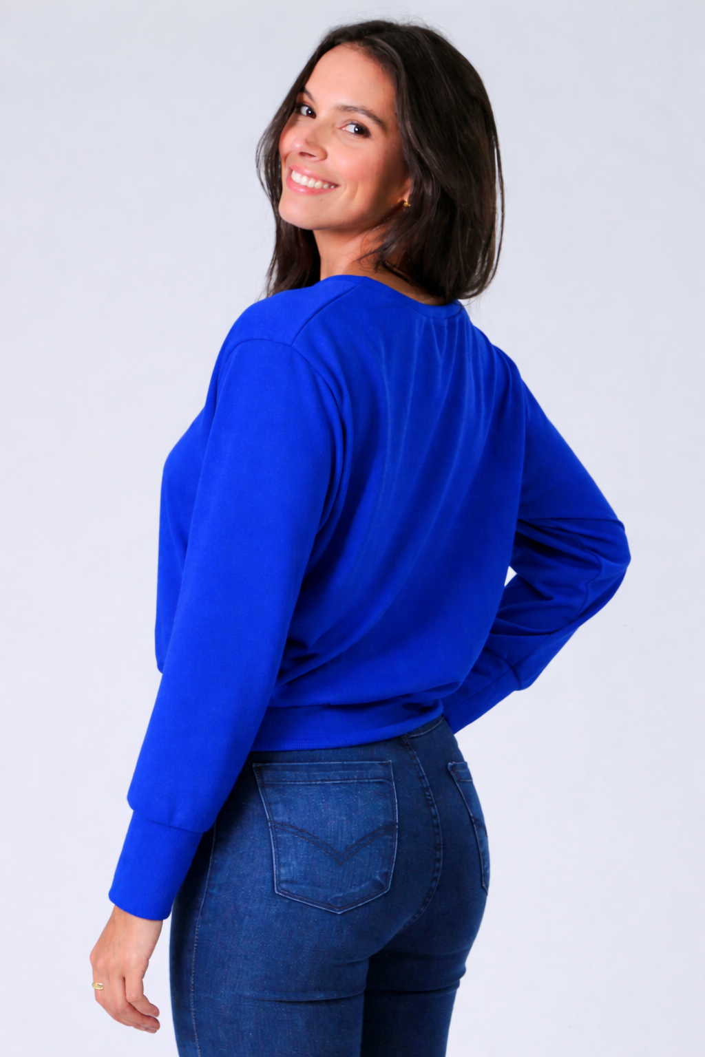 Blusa Tricô - Azul Royal