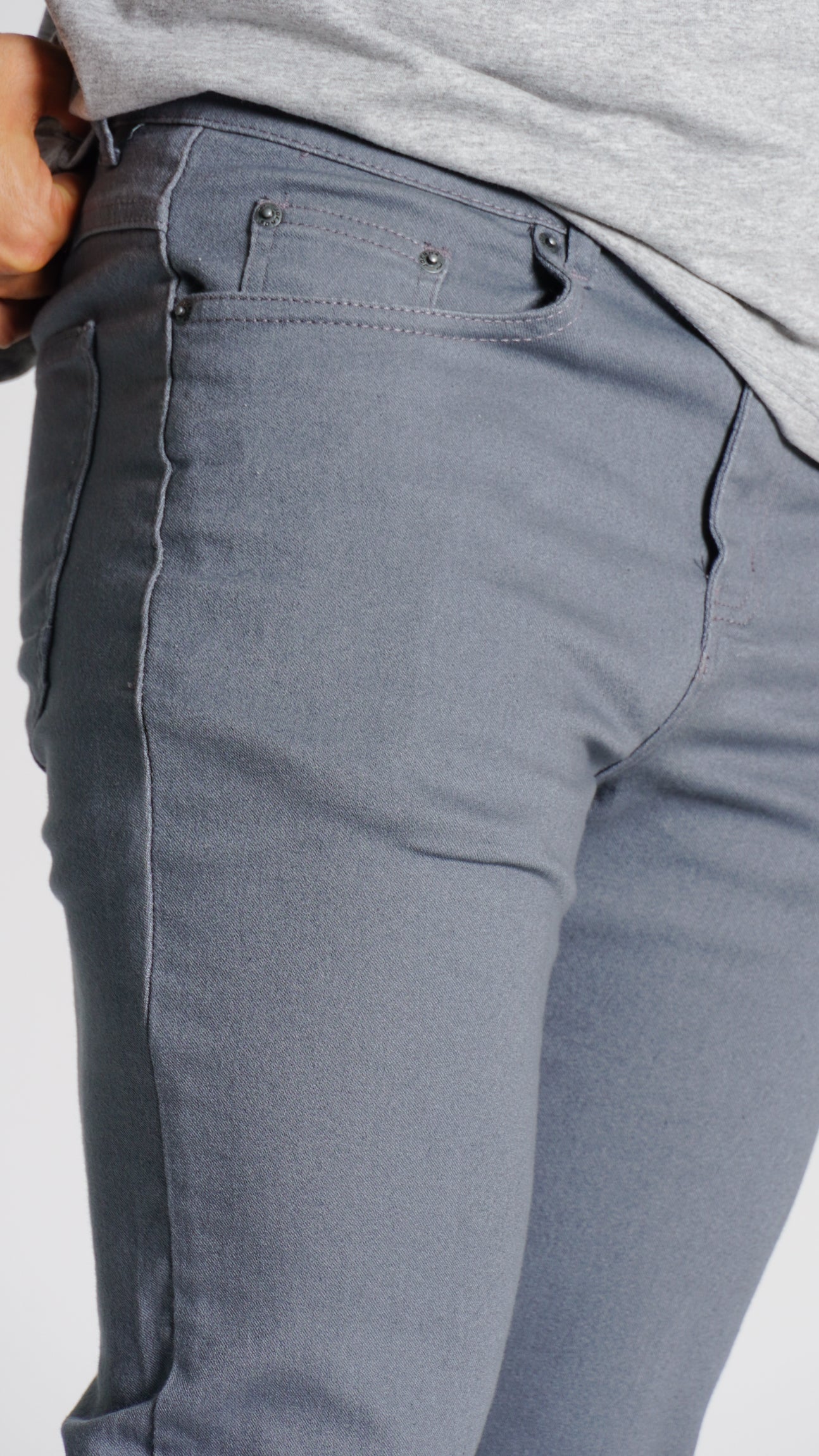 Calça Jeans - Cinza