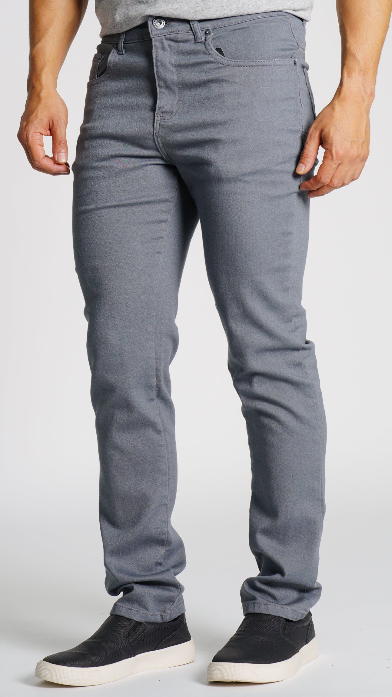 Calça Jeans - Cinza