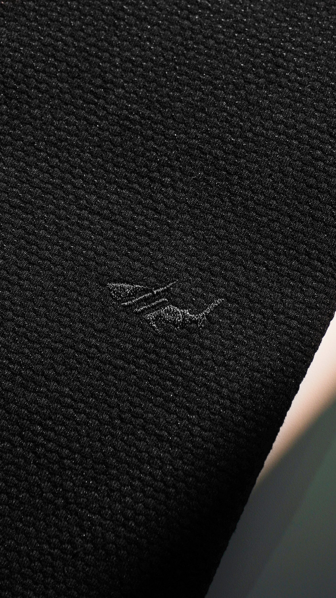 Camisa Polo Jacquard Colmeia - Preta