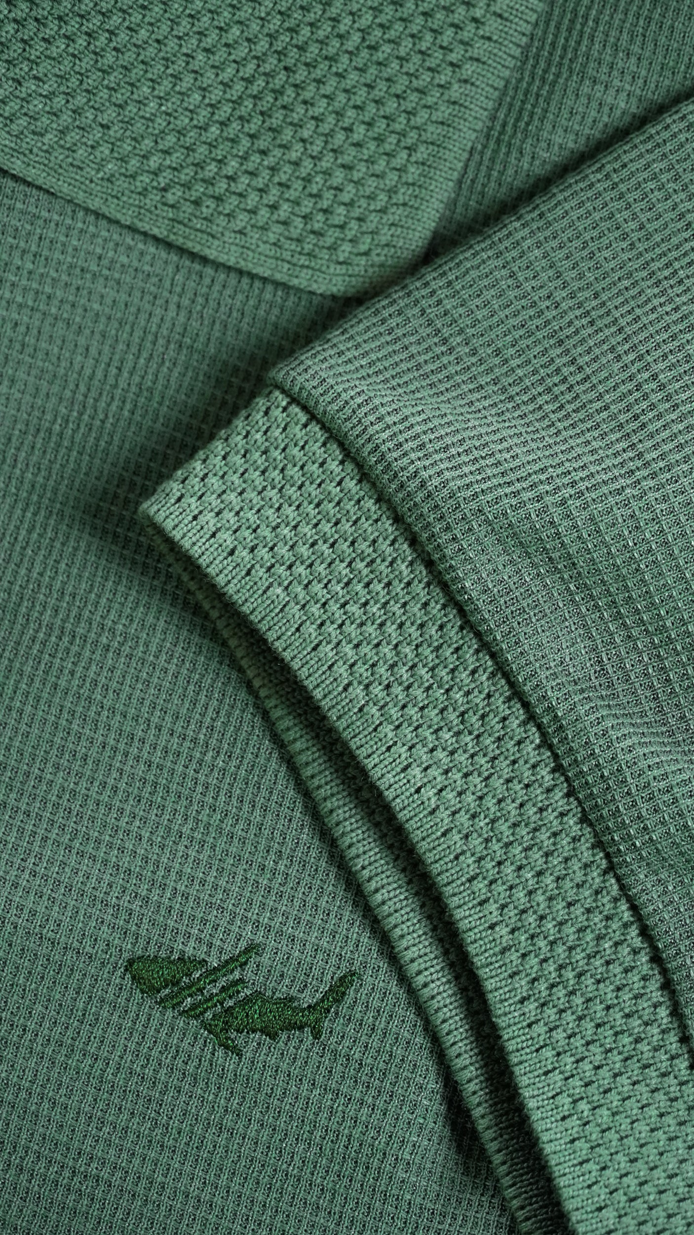Camisa Polo Jacquard Tricô - Verde