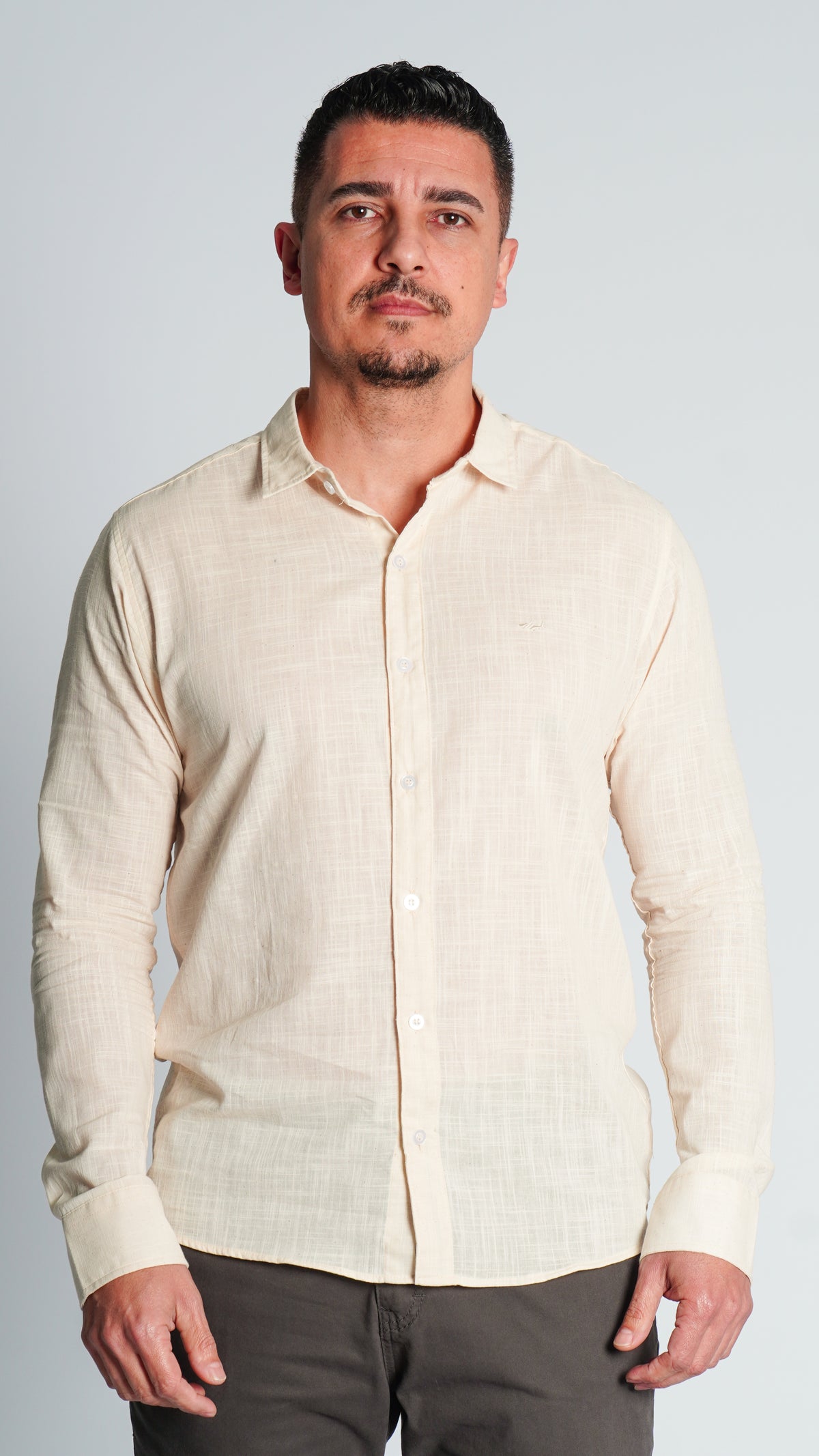 Camisa Manga Longa - Bege