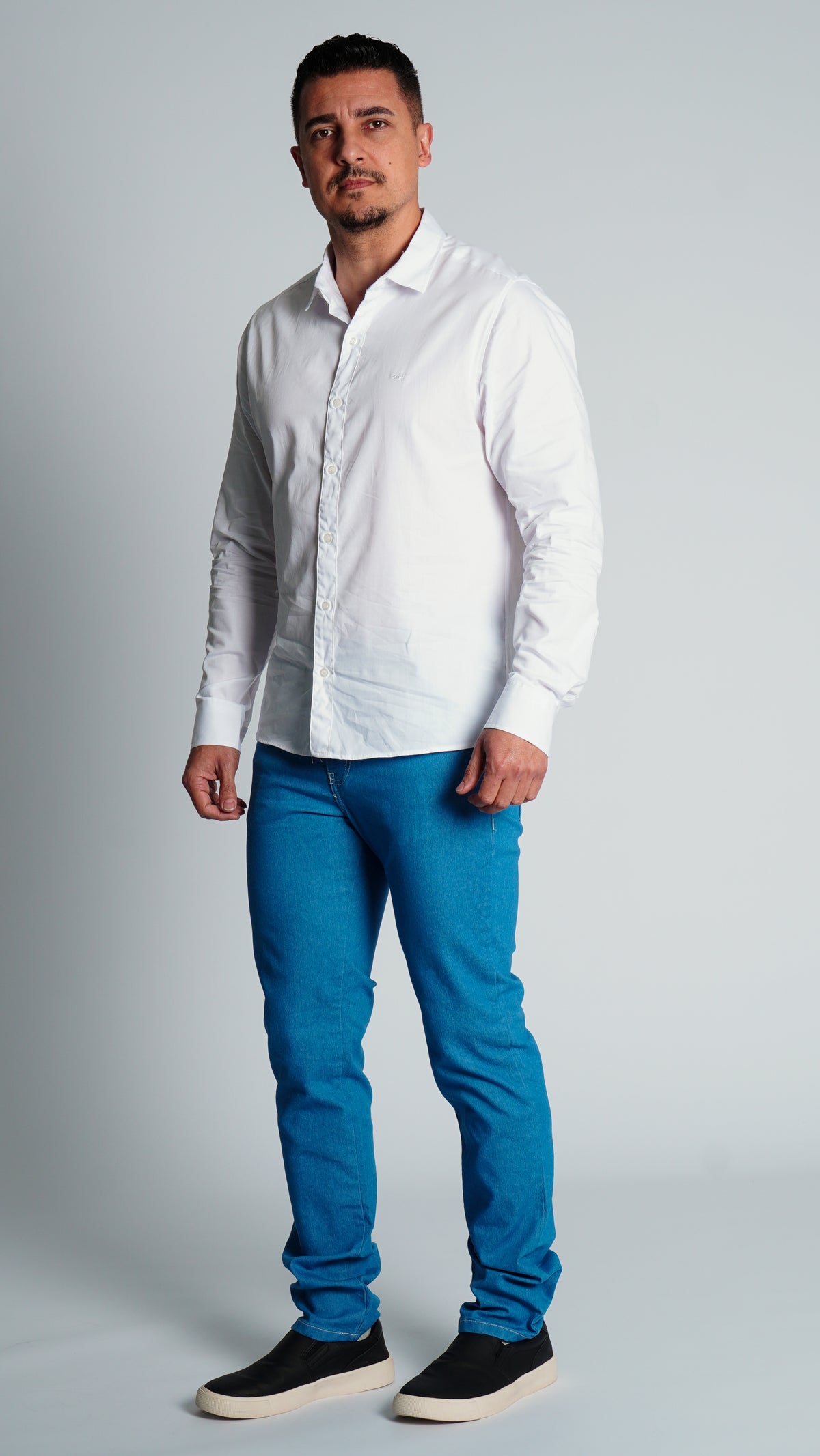 Calça Jeans - Azul Claro Linha Branca