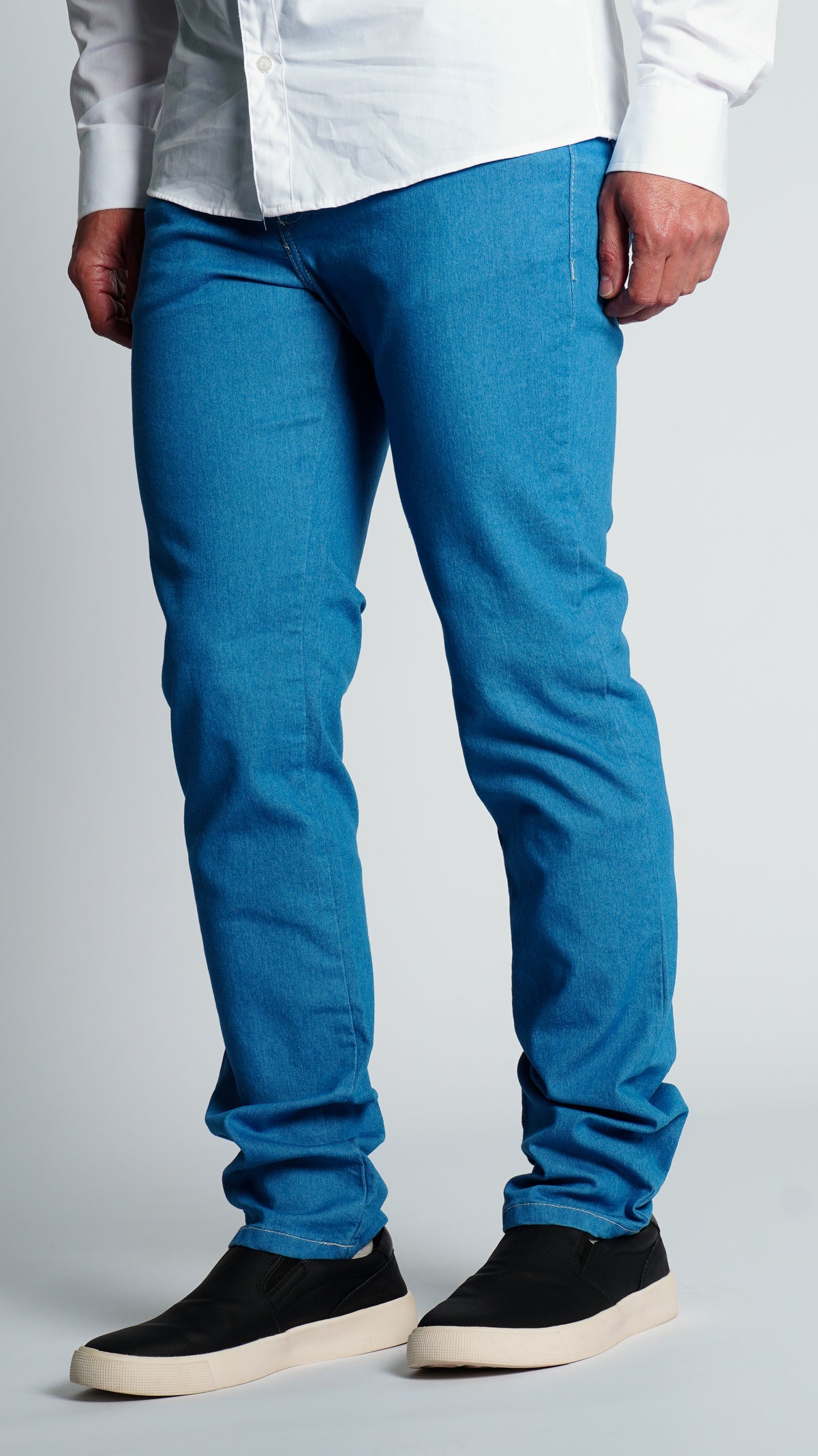 Calça Jeans - Azul Claro Linha Branca