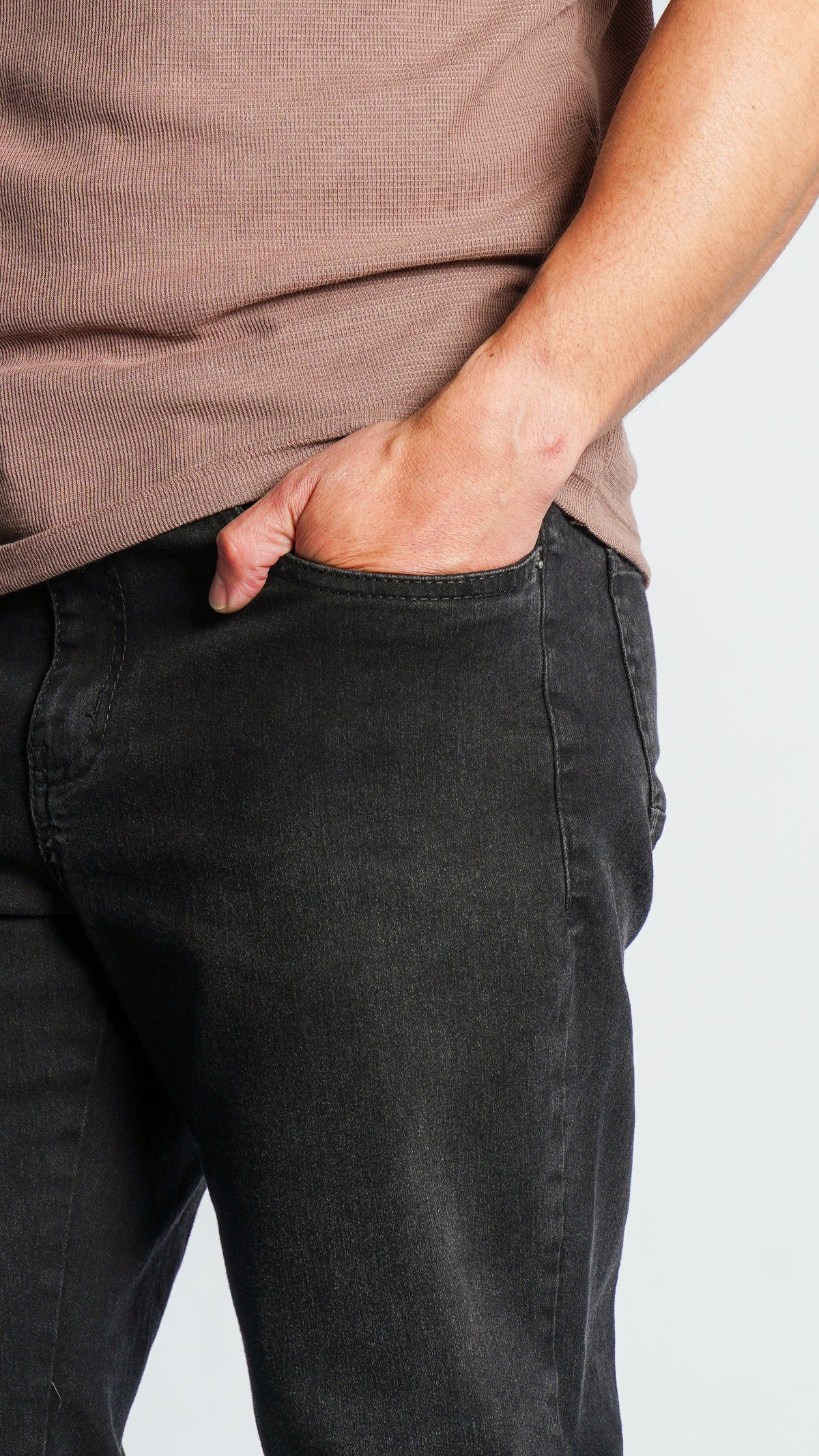 Calça Jeans - Preta Estonada
