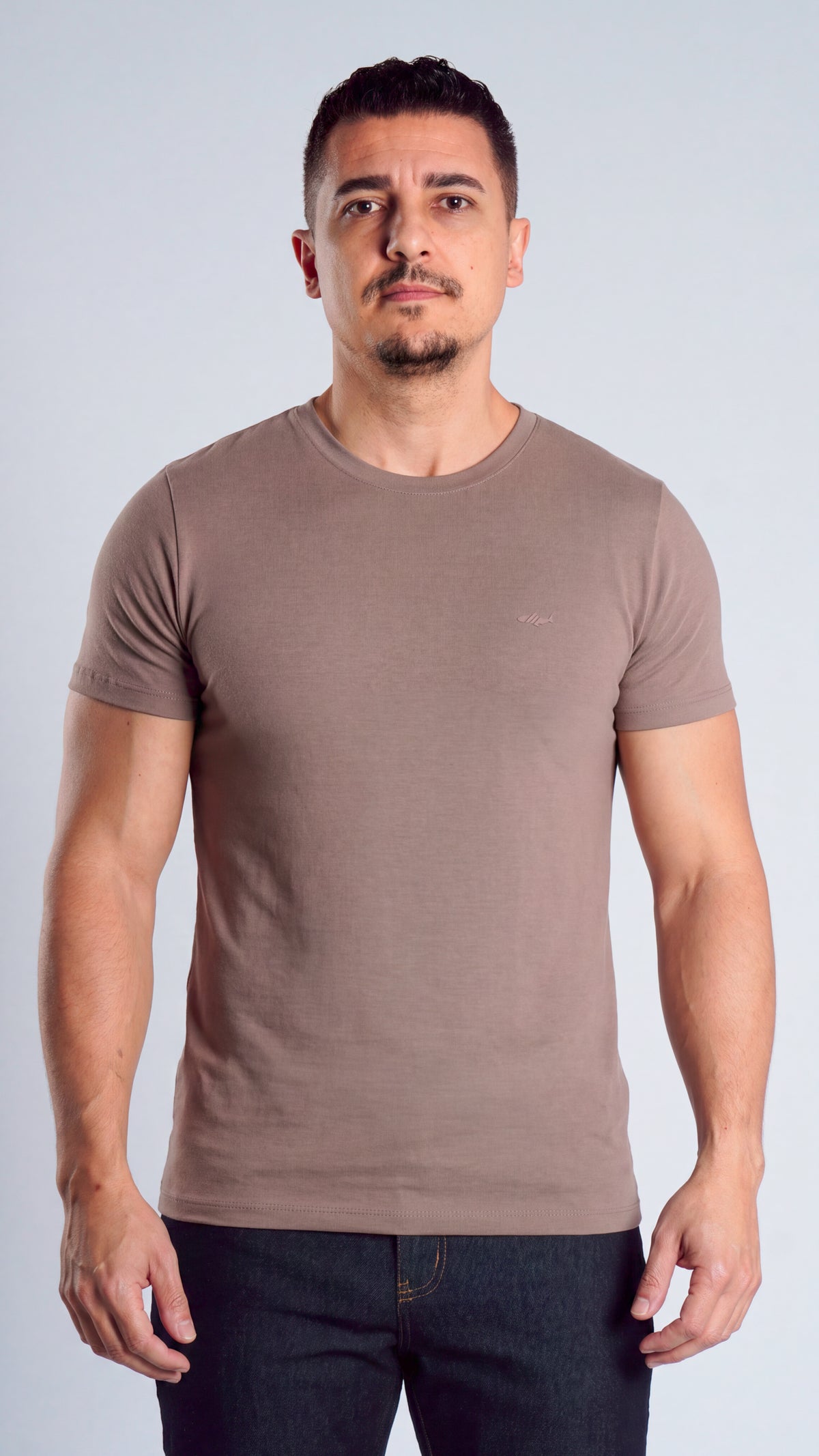 Camiseta Slim Gold - Bege