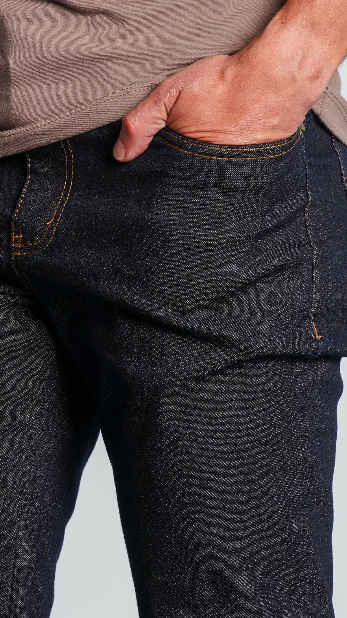 Calça Jeans - Escura Linha Caramelo