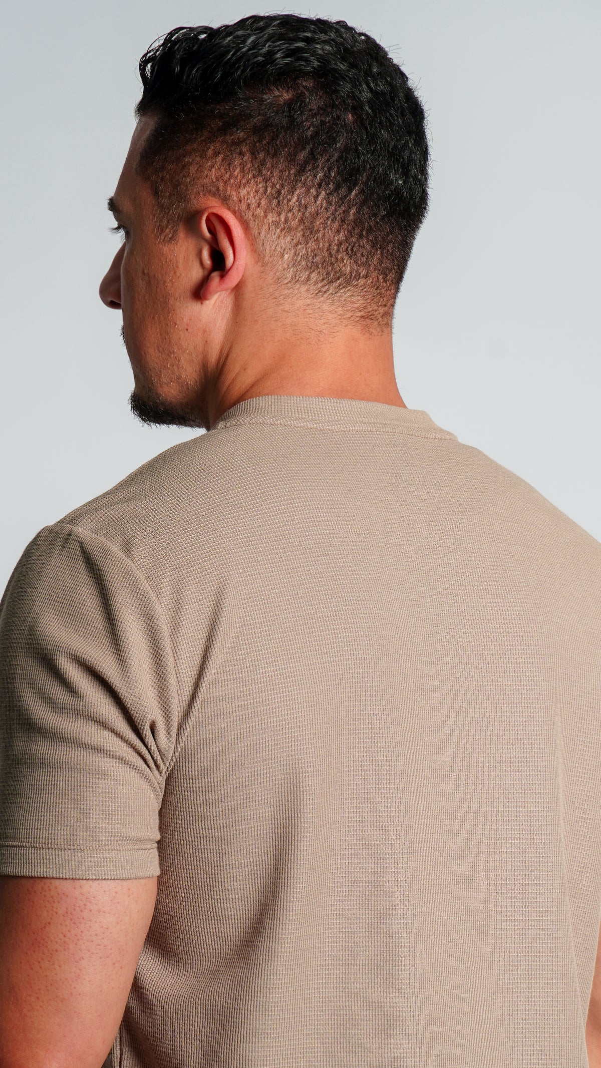 Camiseta Tricô Gola Portuguesa - Bege