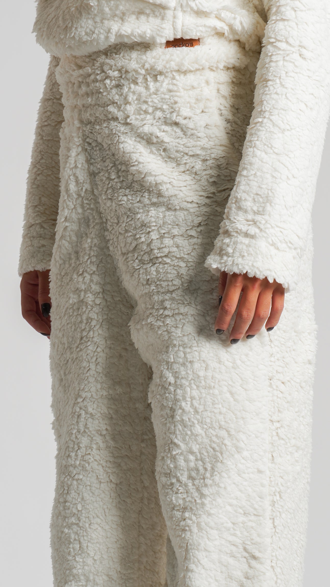 Calça Sherpa Reta - Off White