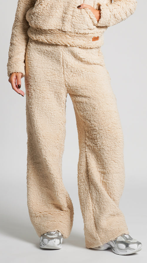Calça Sherpa Reta - Bege