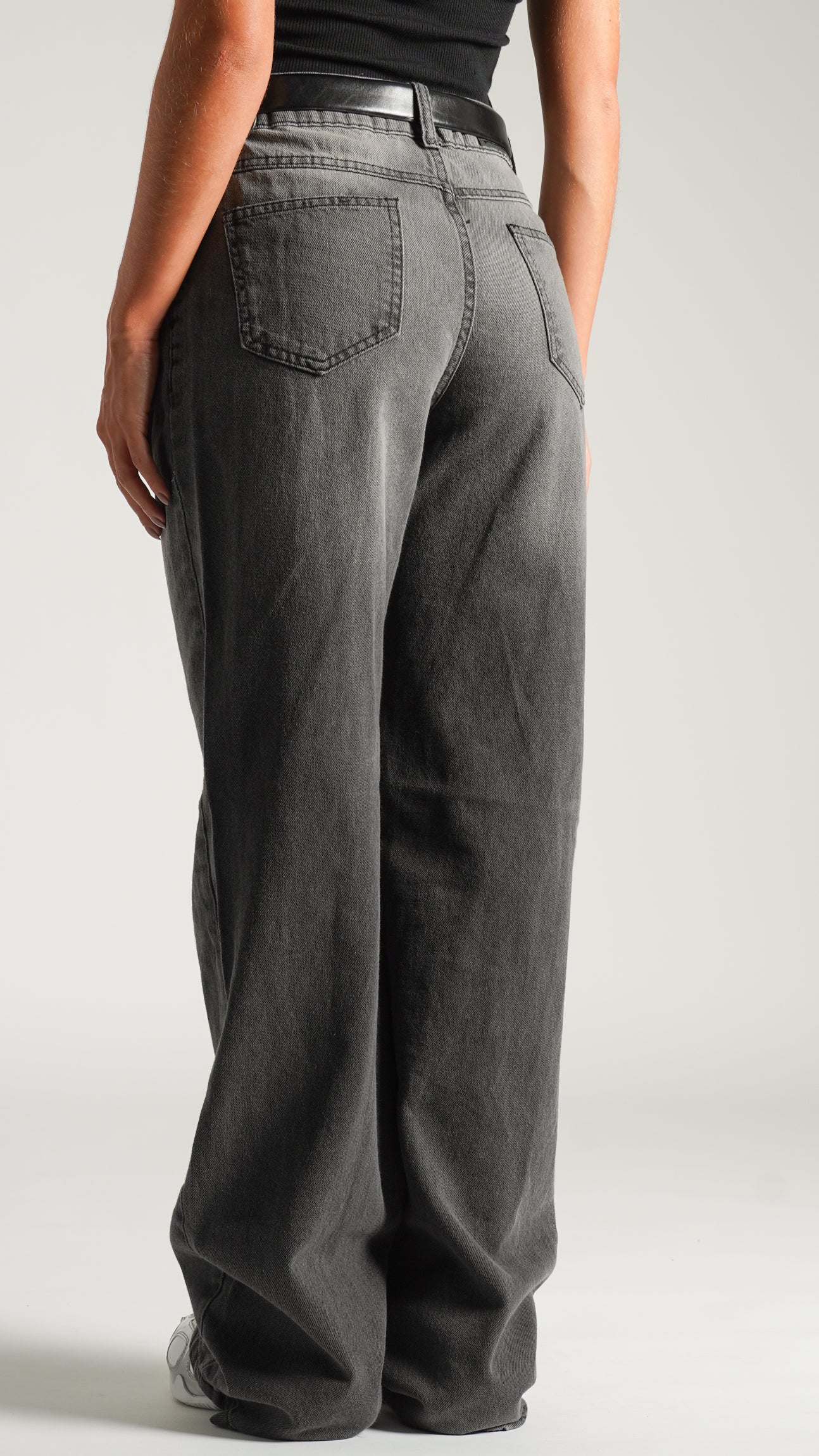 Calça Jeans Reta - Preta