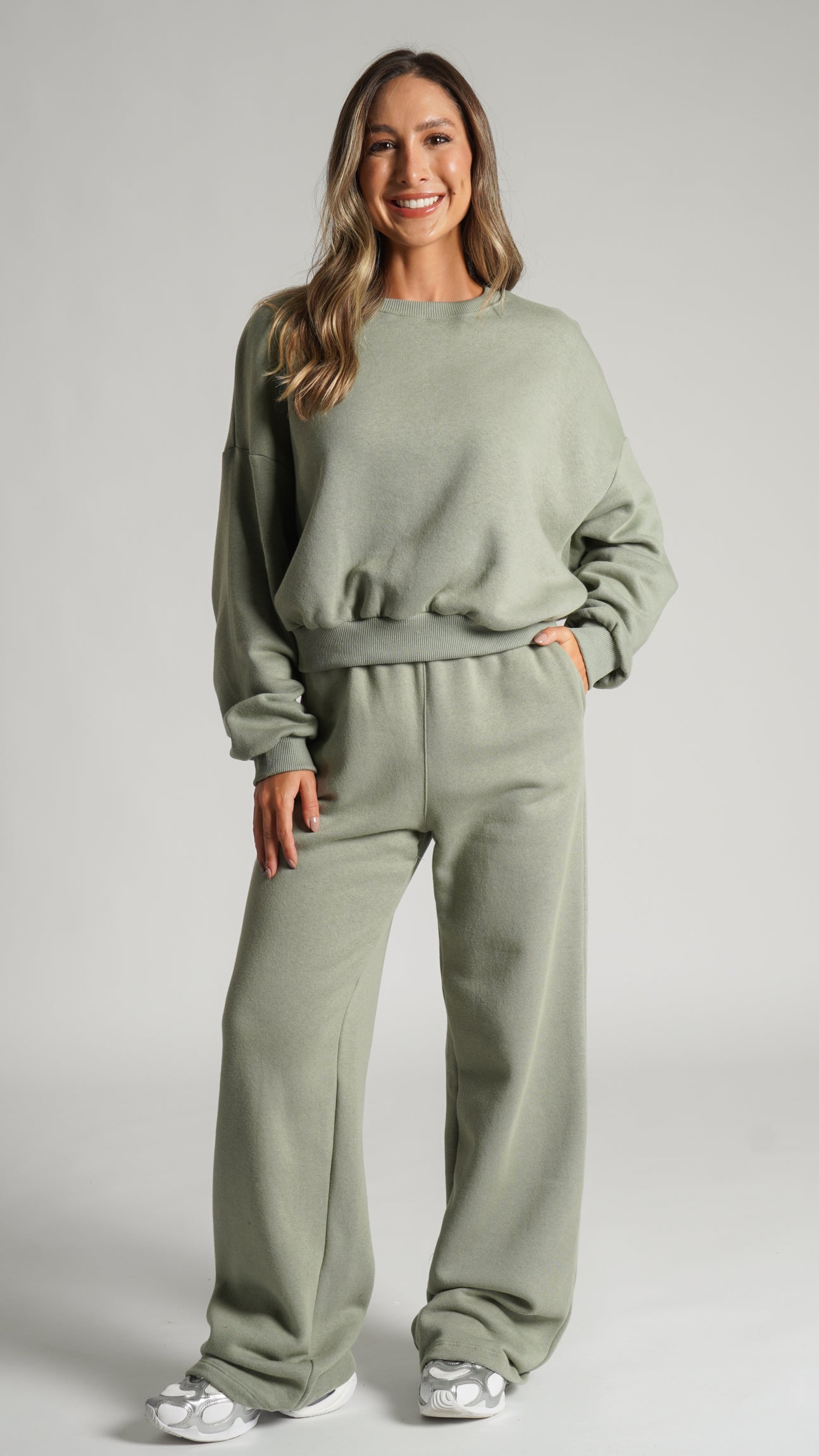 Calça Moletom Reta Premium - Verde