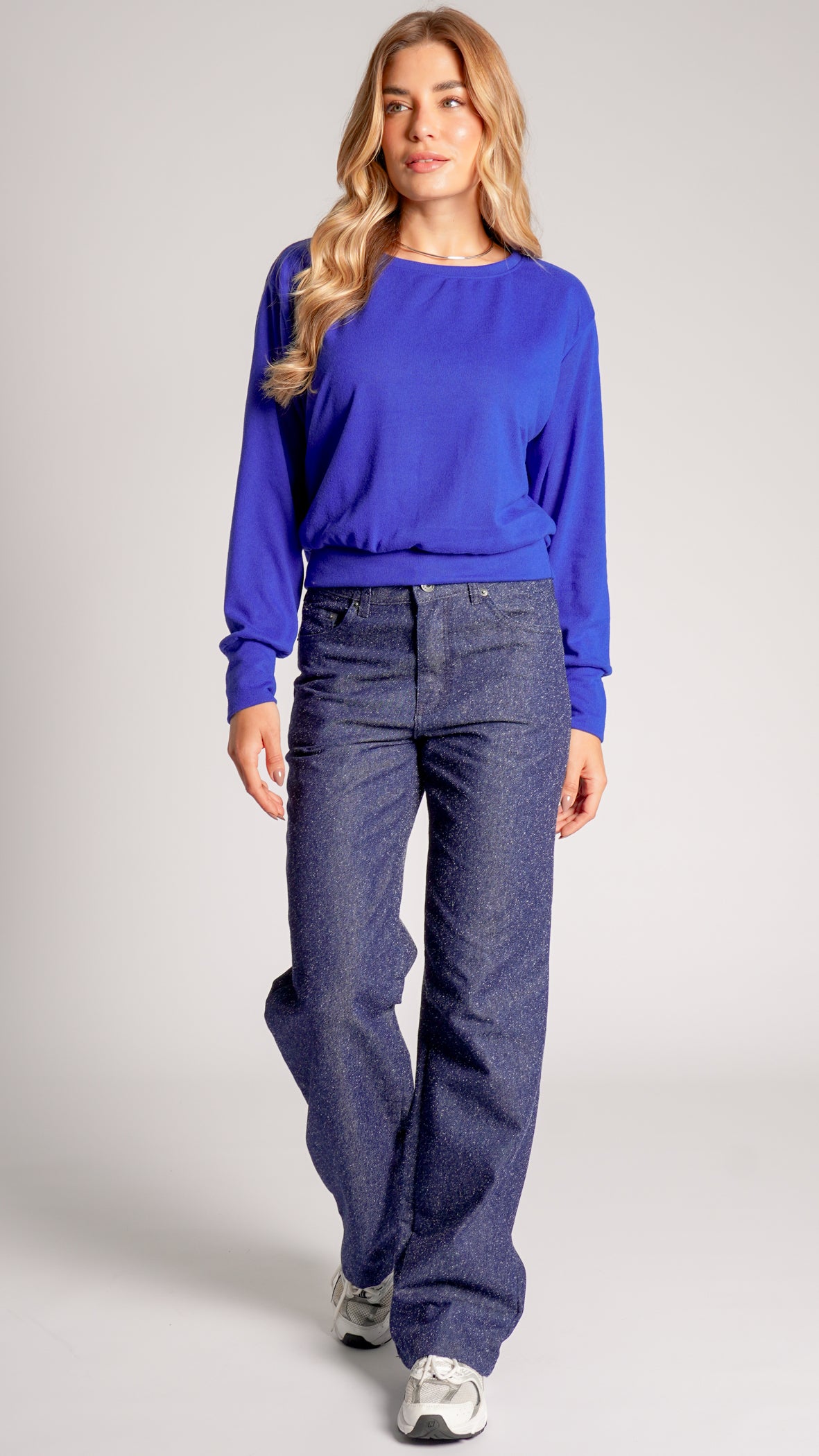 Blusa Tricô - Azul Royal