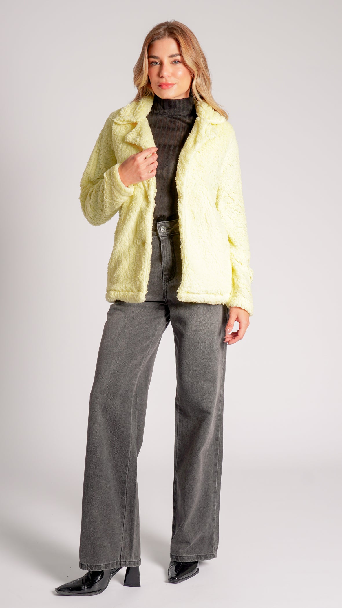 Casaco Sherpa - Amarelo
