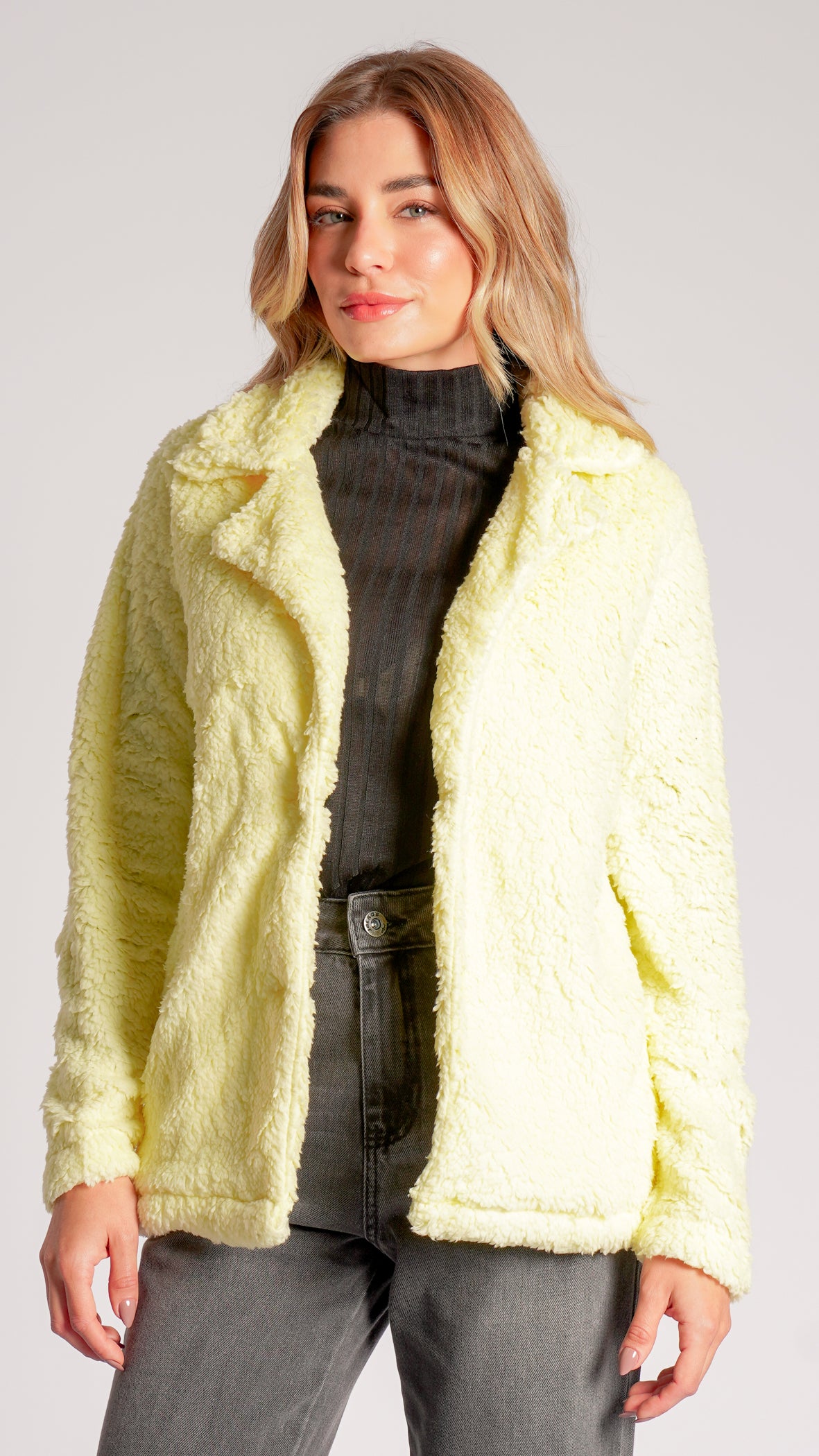 Casaco Sherpa - Amarelo