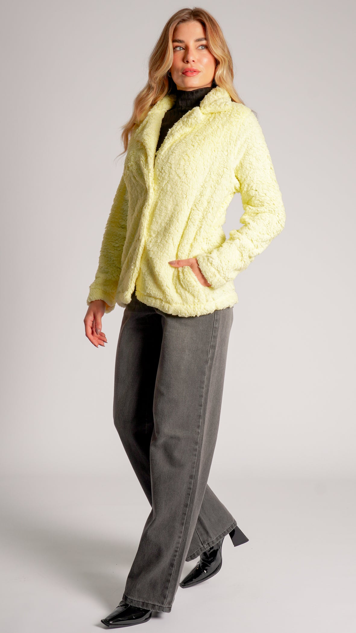Casaco Sherpa - Amarelo
