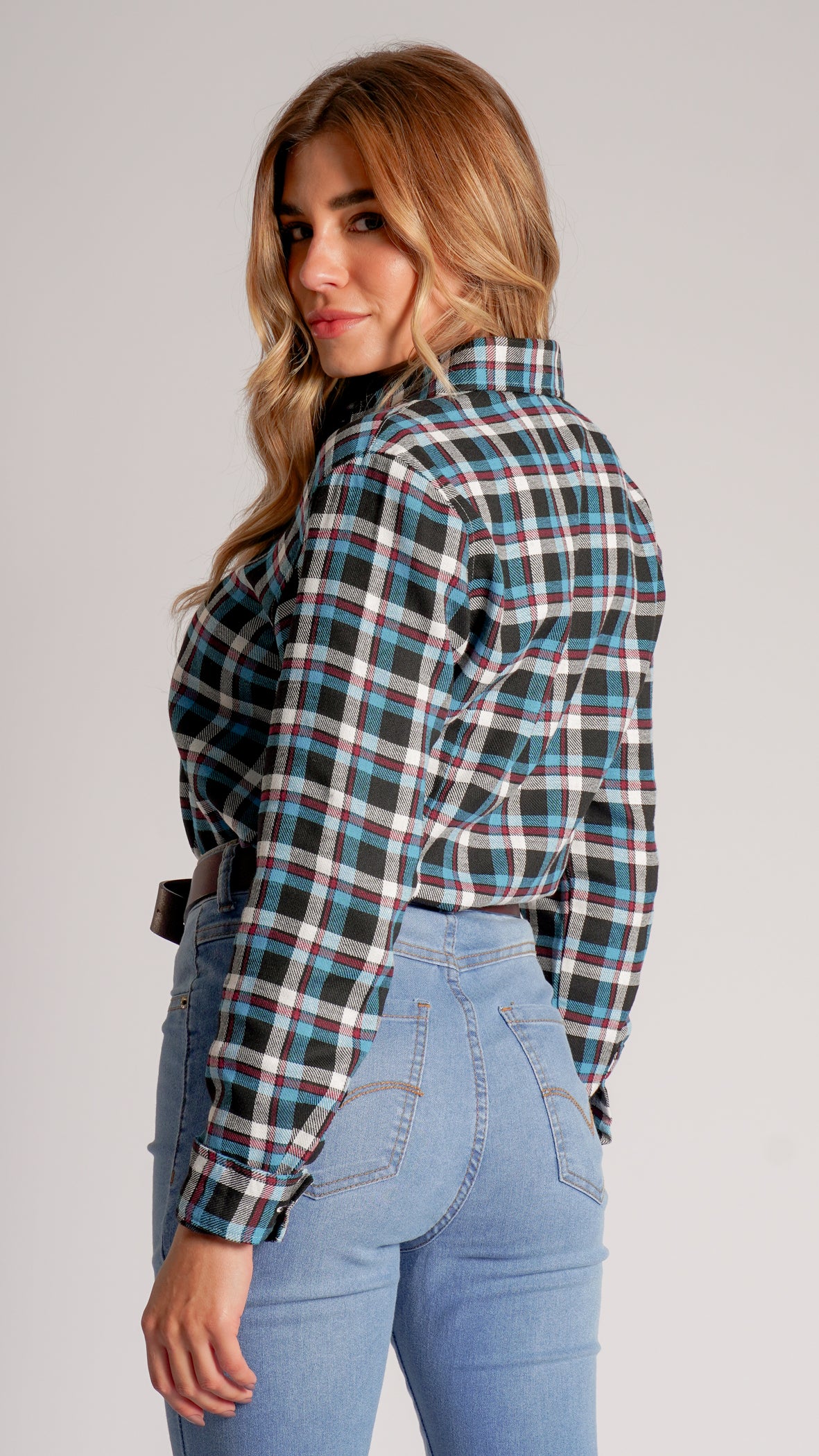 Camisa Xadrez - Azul