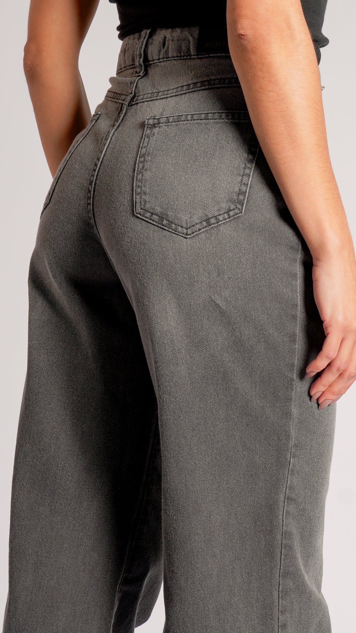 Calça Jeans Reta - Preta