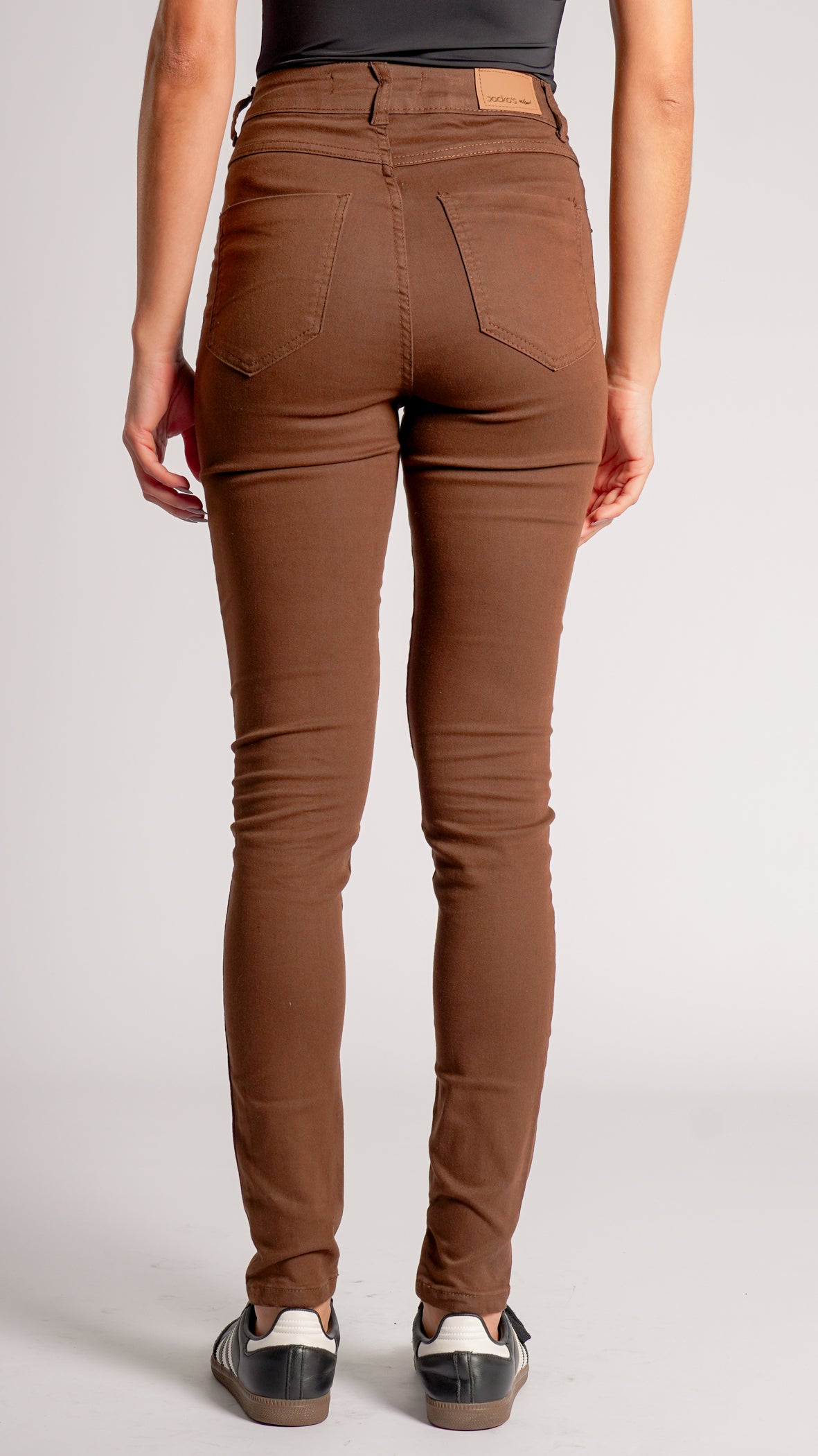 Calça Jeans Skinny - Marrom