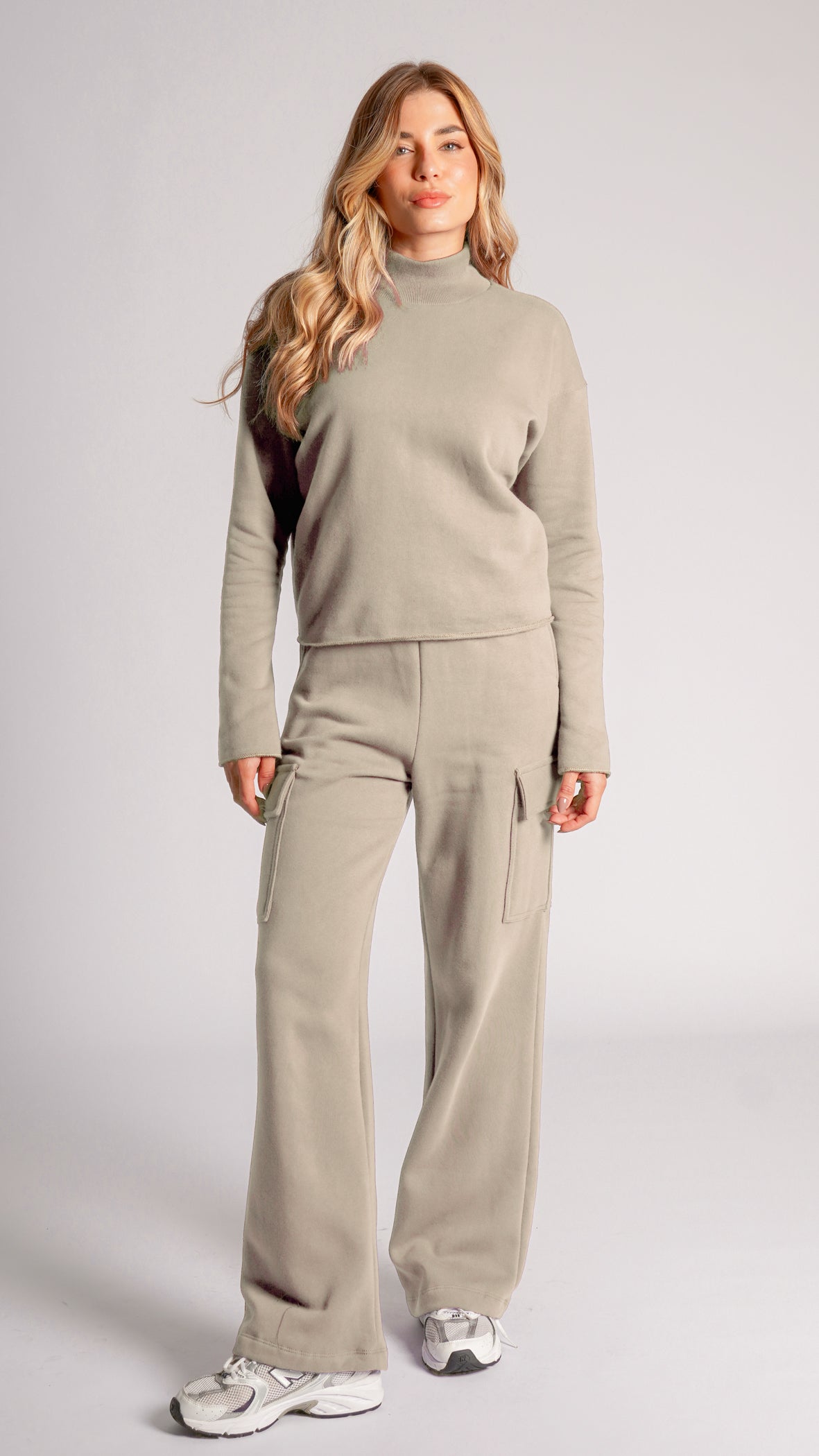 Calça Moletom Cargo Premium - Caqui