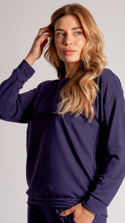 Blusa Moletinho Premium - Azul Marinho