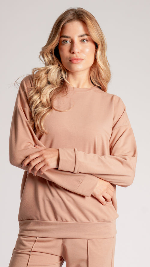 Blusa Moletinho Premium - Nude