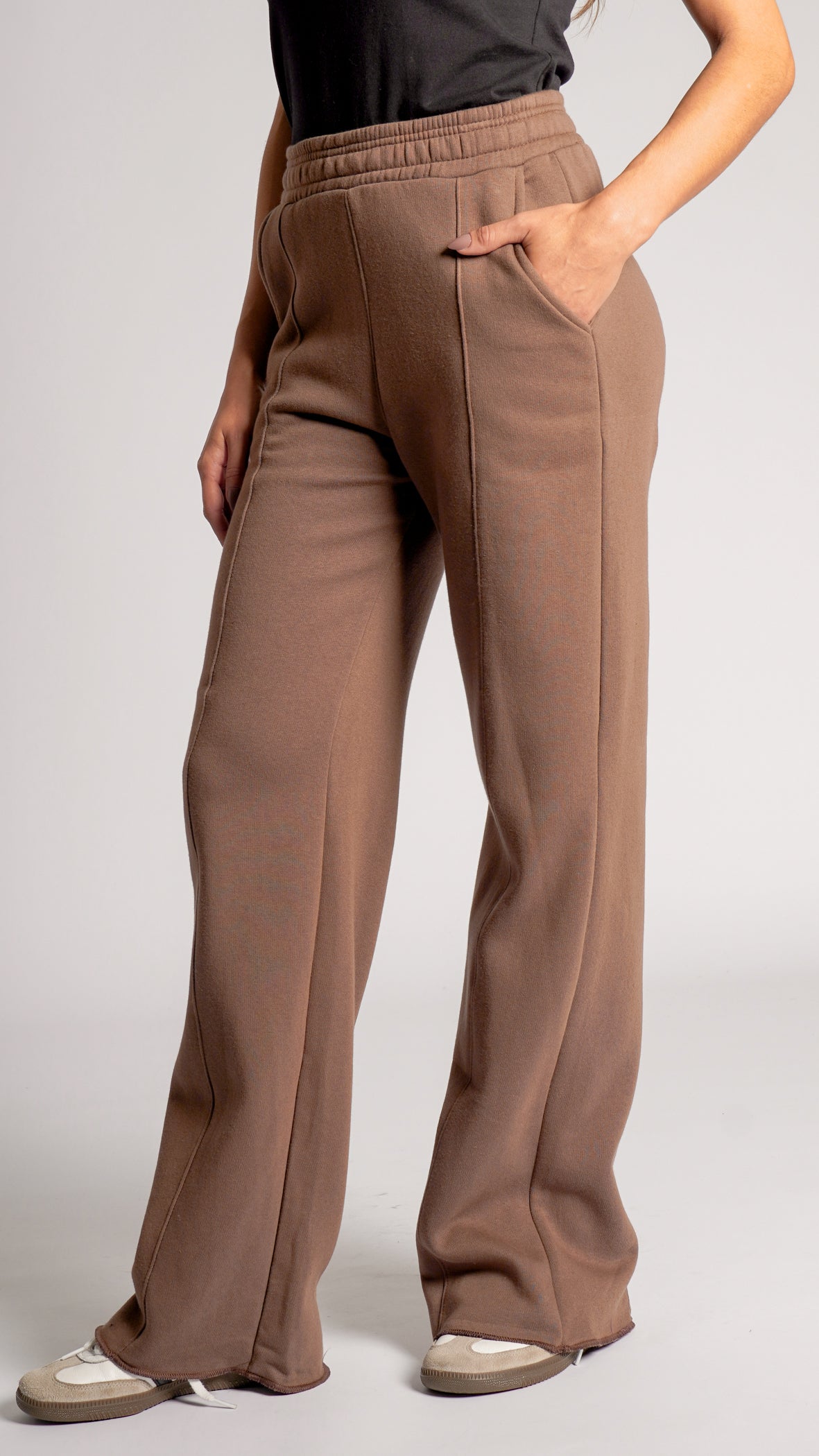 Calça Moletom Premium - Marrom