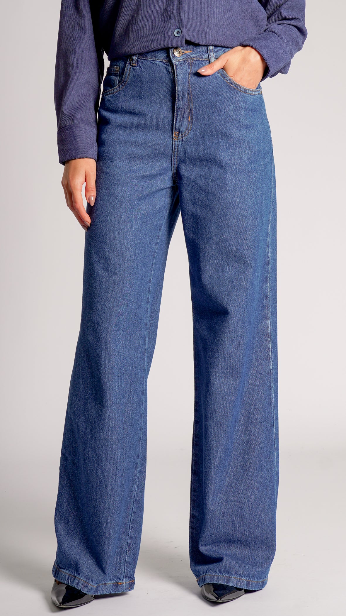 Calça Jeans Reta - Escuro