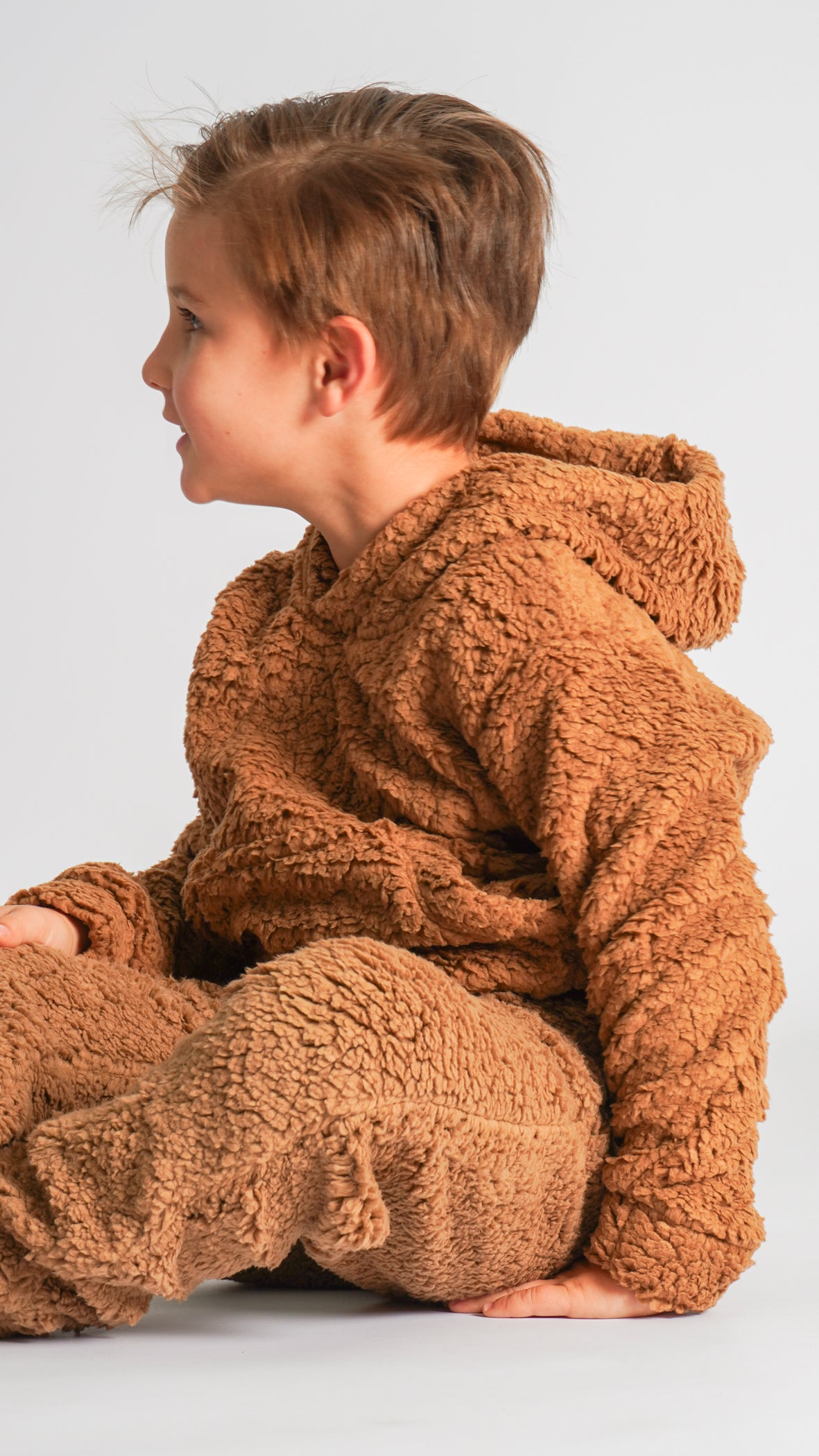 Canguru Sherpa Kids Unissex - Bege Escuro