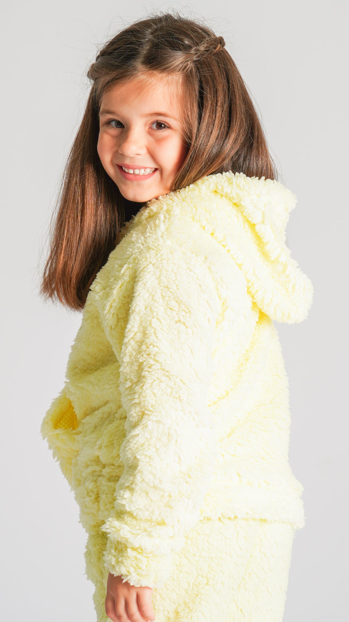 Canguru Sherpa Kids Unissex - Amarelo