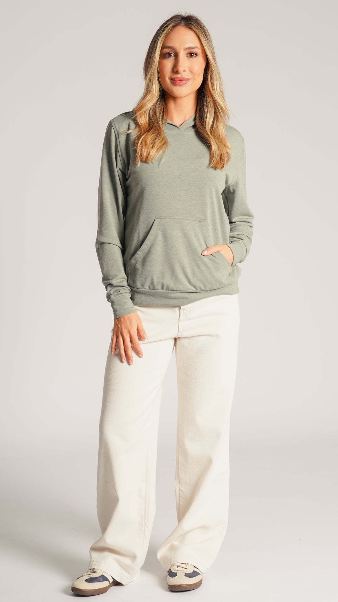 Blusa Moletinho Premium Canguru - Verde