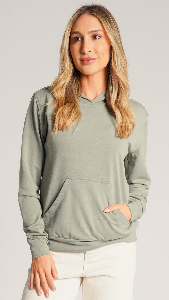 Blusa Moletinho Premium Canguru - Verde
