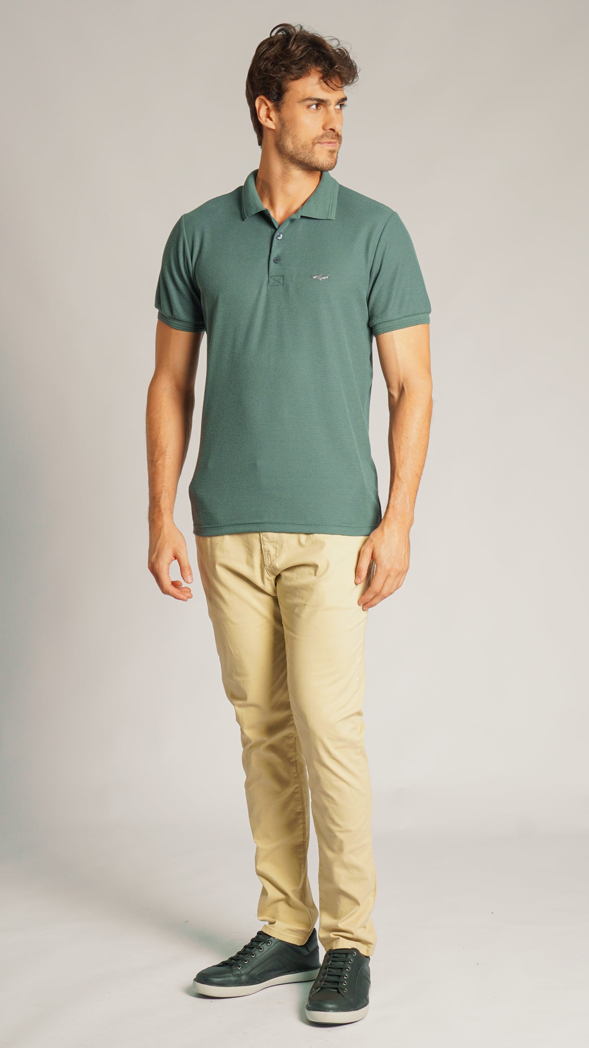 Camisa Polo Tricô Diamond - Grafite