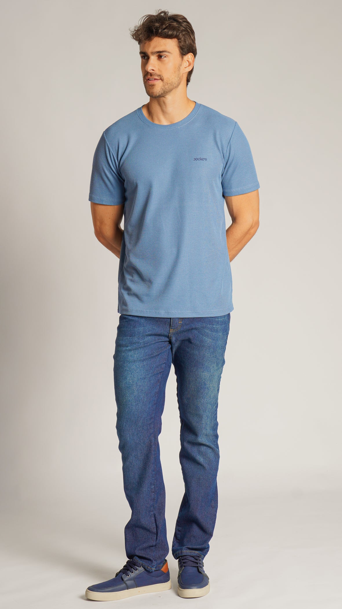 Camiseta Tricô Diamond - Azul