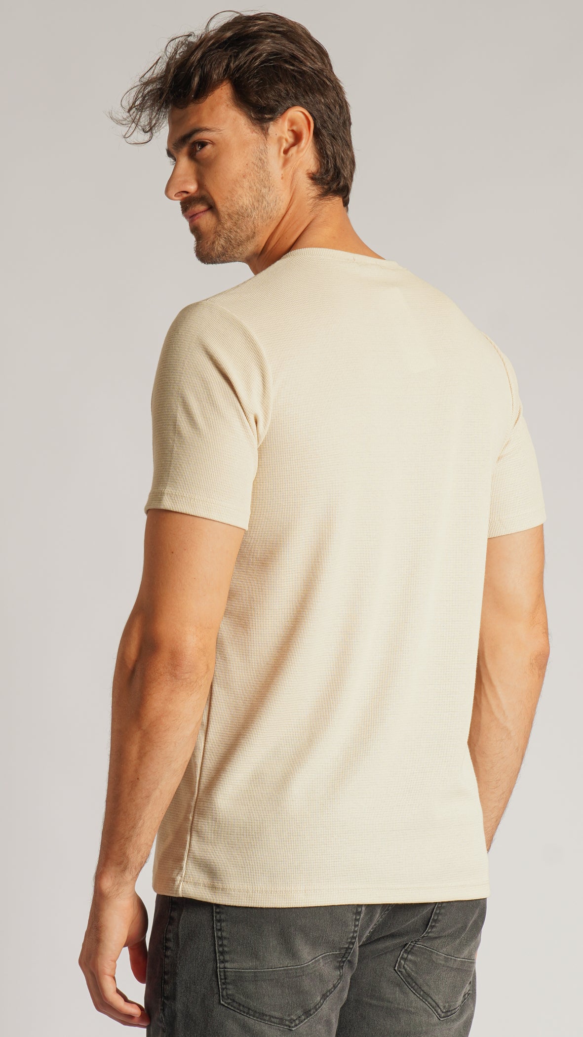 Camiseta Tricô Diamond - Bege