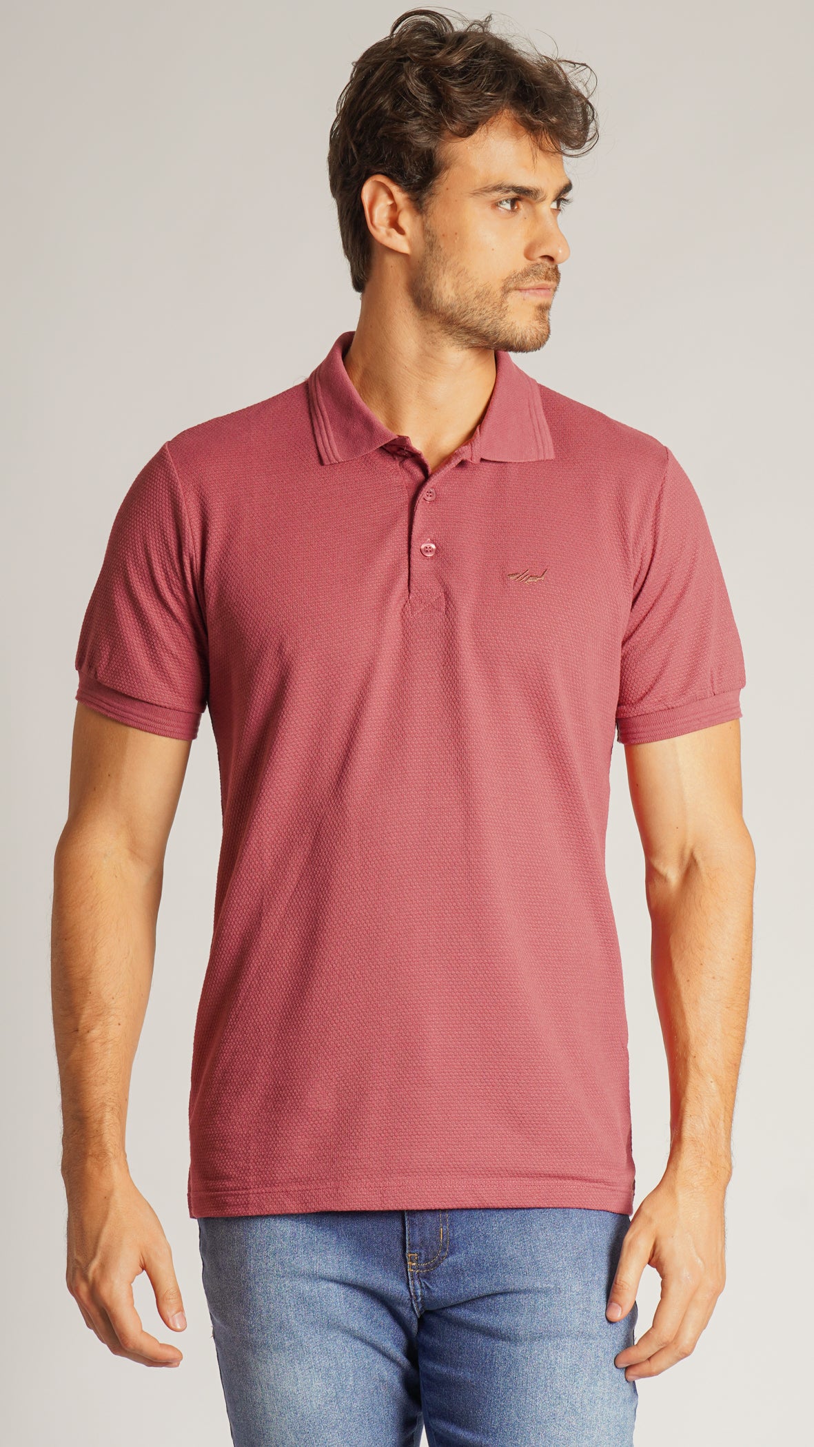 Camisa Polo Colmeia - Rosê