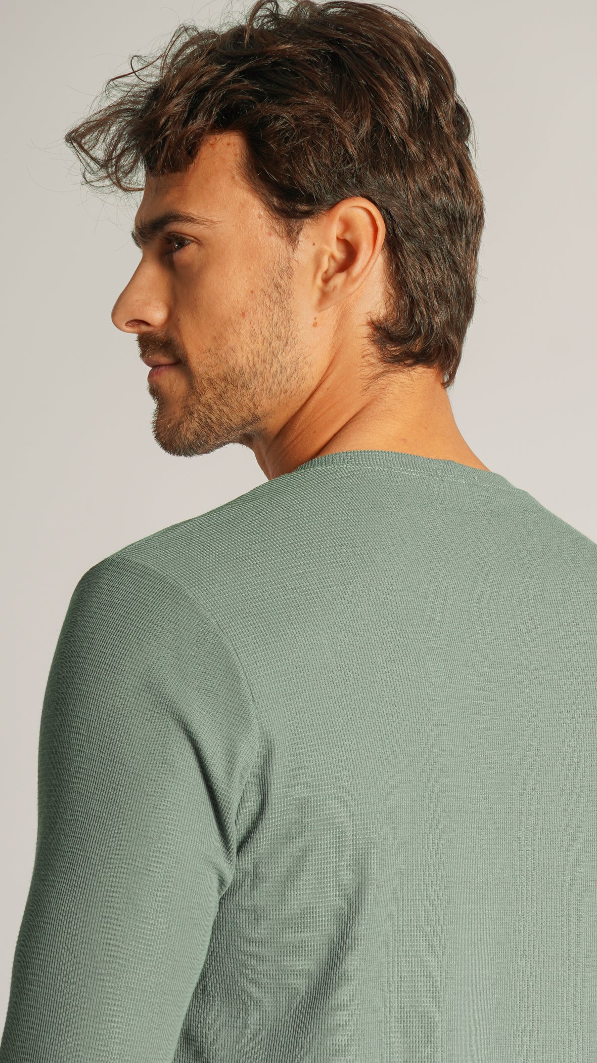 Camiseta Manga Longa Tricô Diamond - Verde