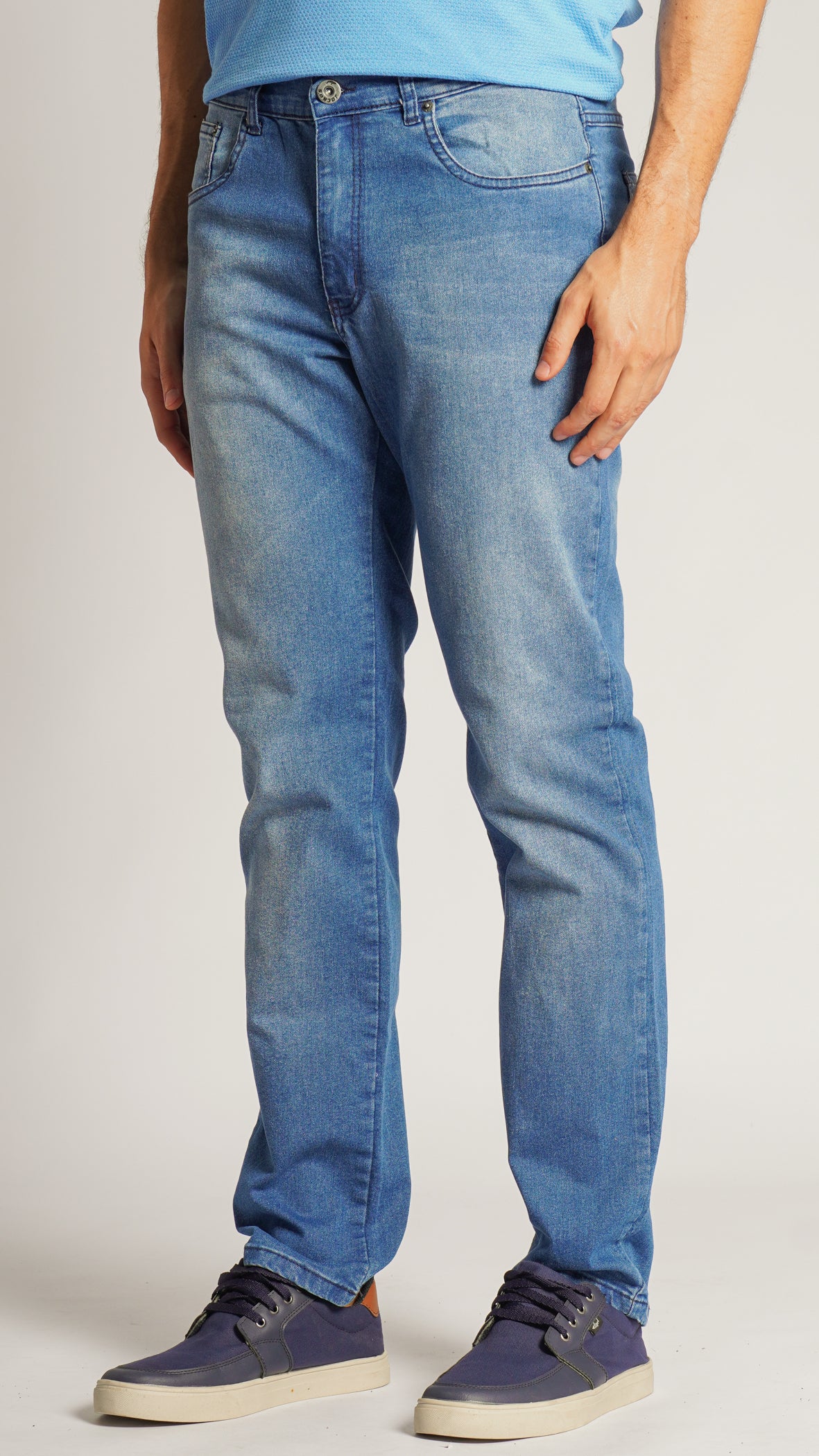 Calça Jeans - Escura Linha Azul