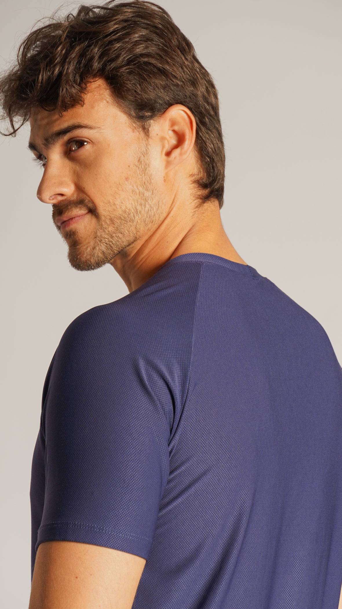 Camiseta Slim Dry Fit - Azul Marinho