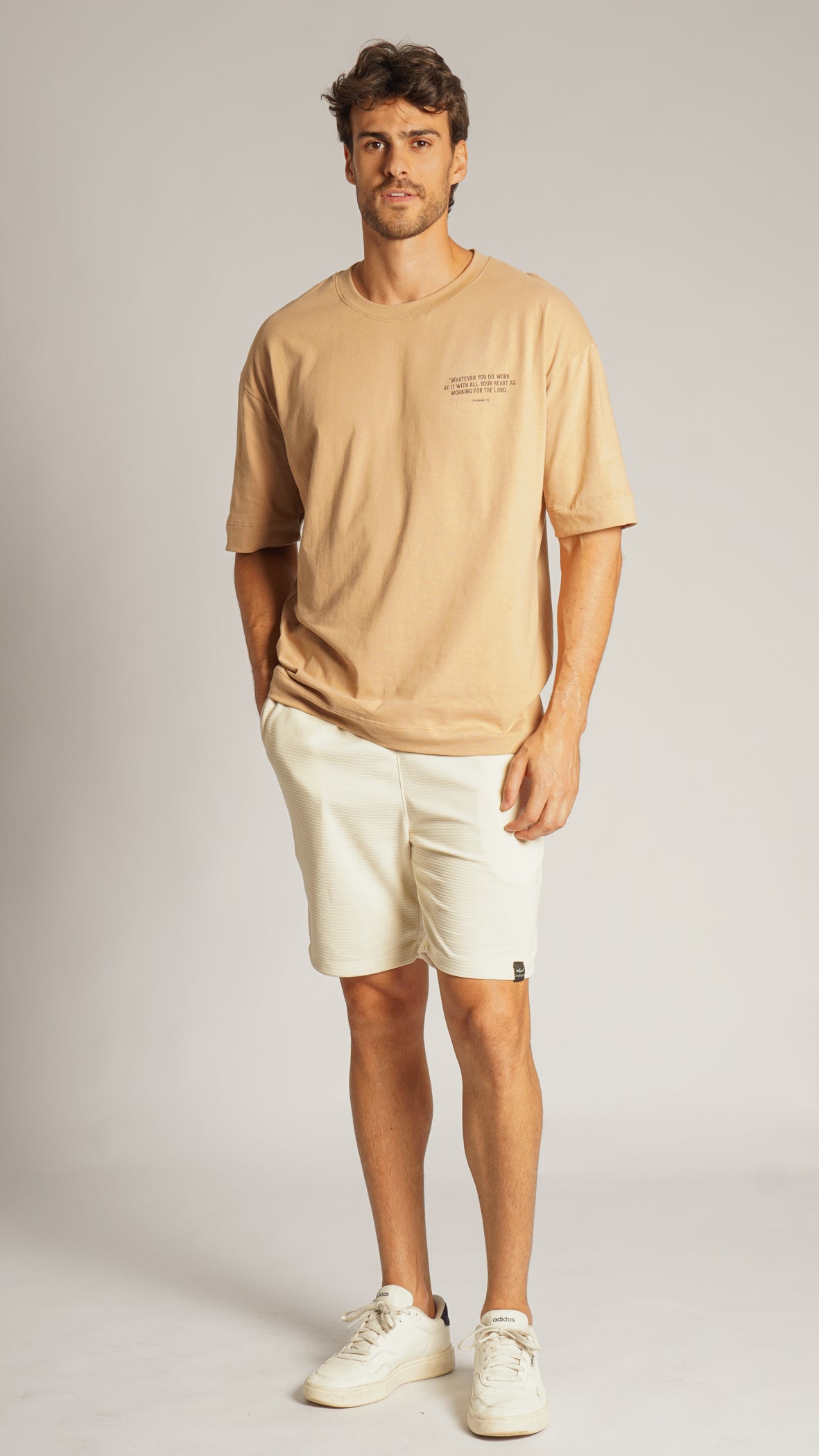 Camiseta Oversized - Ocre