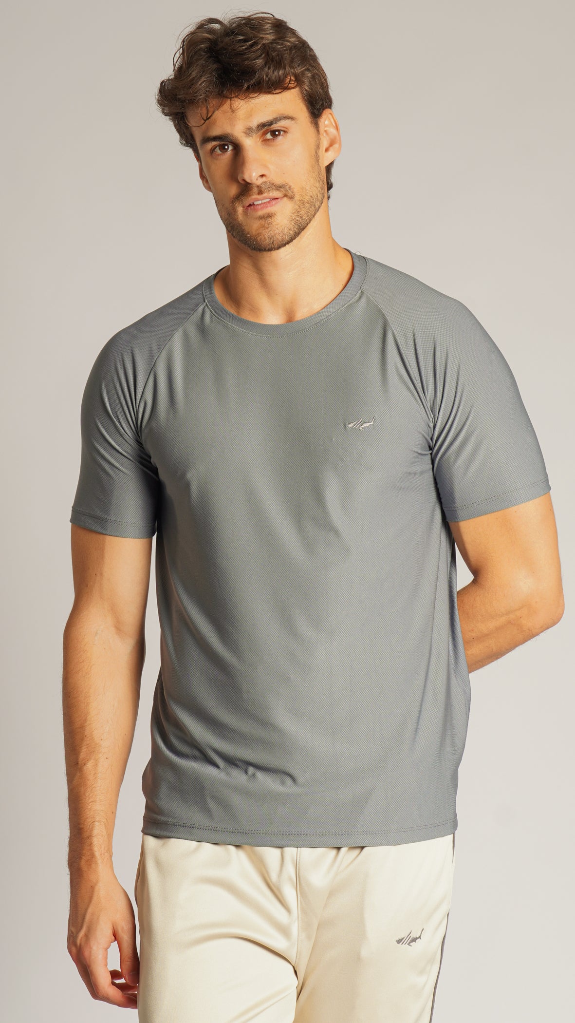 Camiseta Slim Dry Fit - Cinza