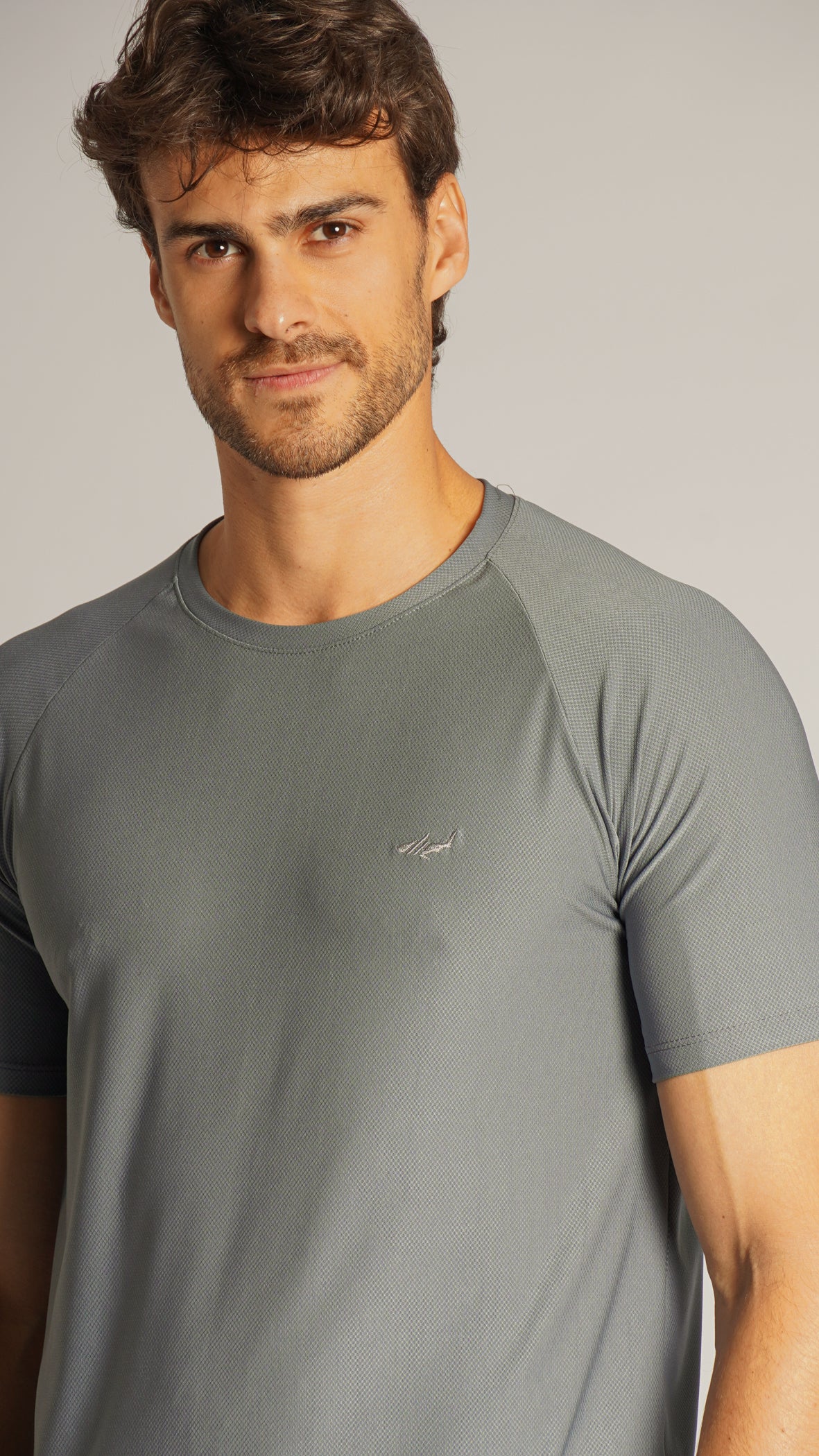 Camiseta Slim Dry Fit - Cinza