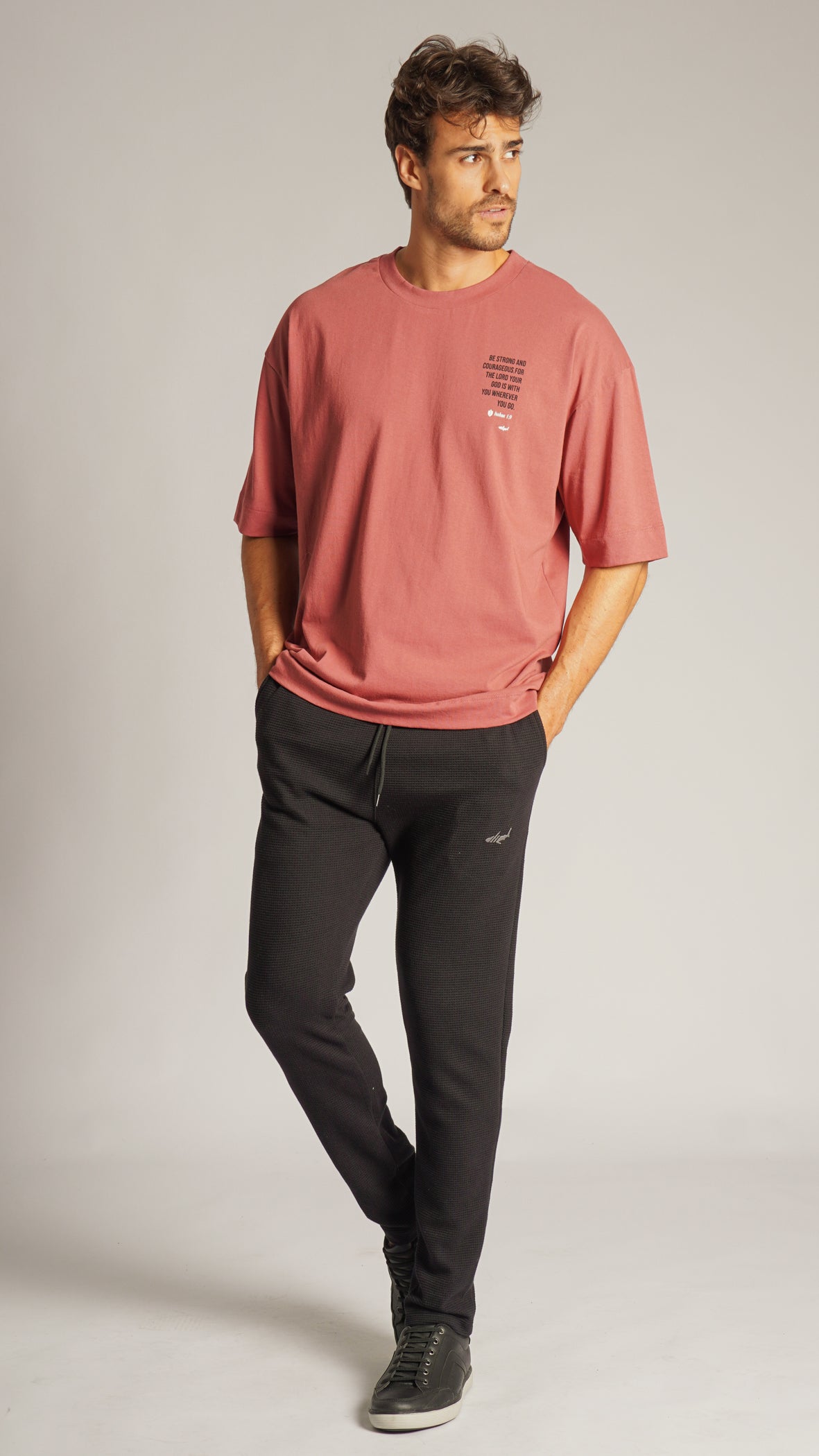 Camiseta Oversized Strong - Rosa