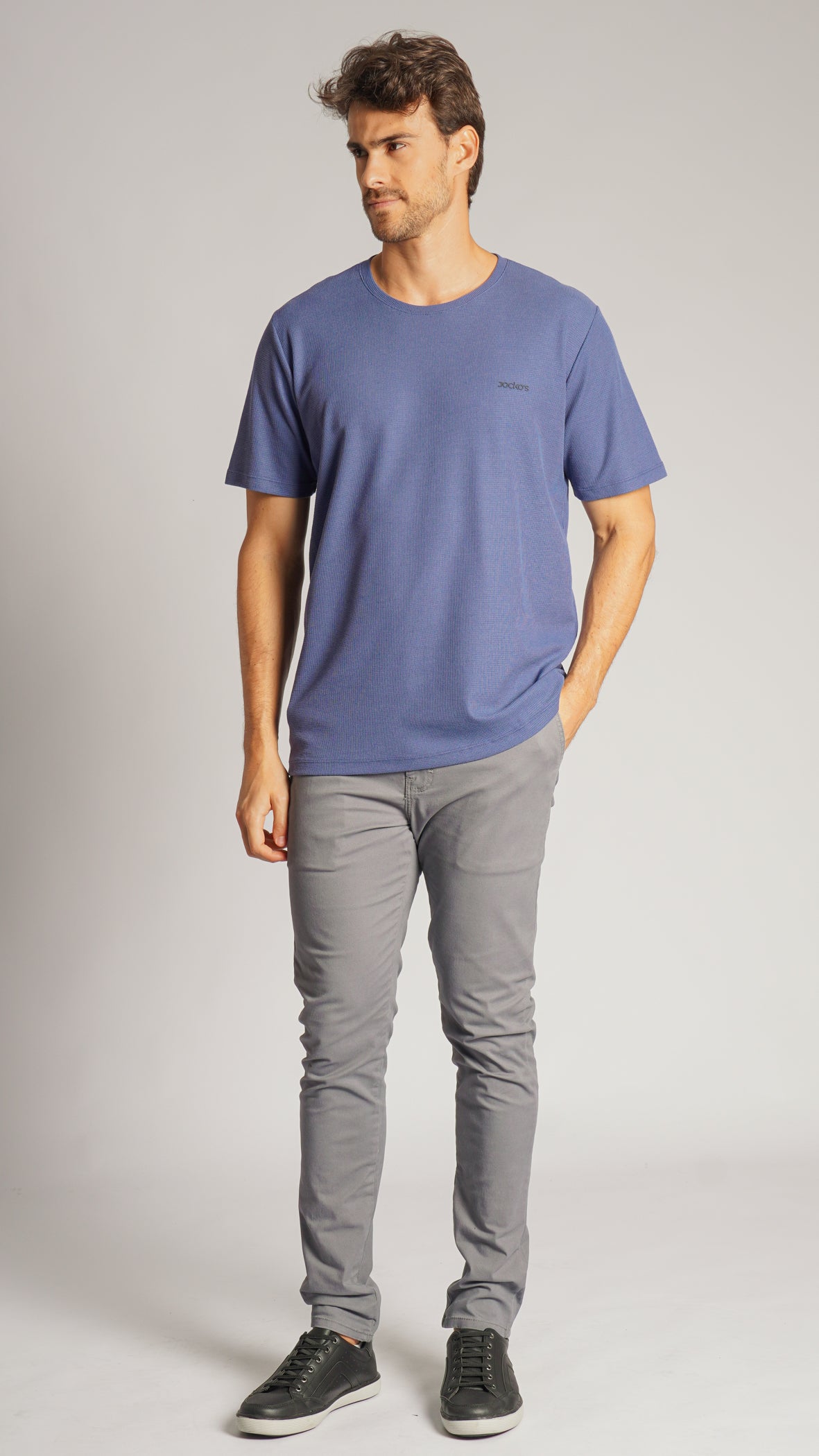 Camiseta Tricô Diamond - Azul