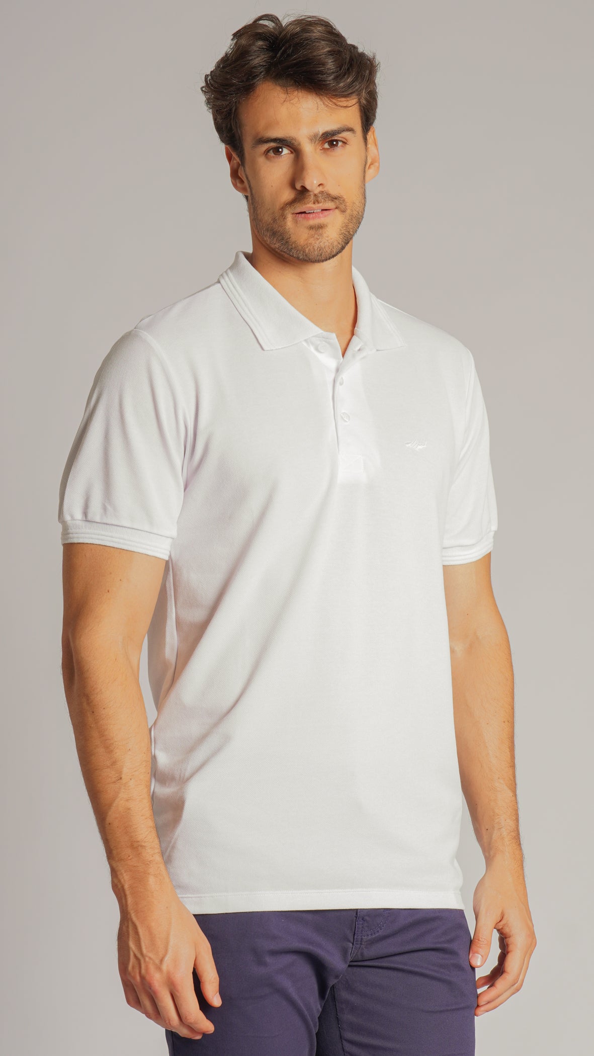 Camisa Polo Piquet - Branca