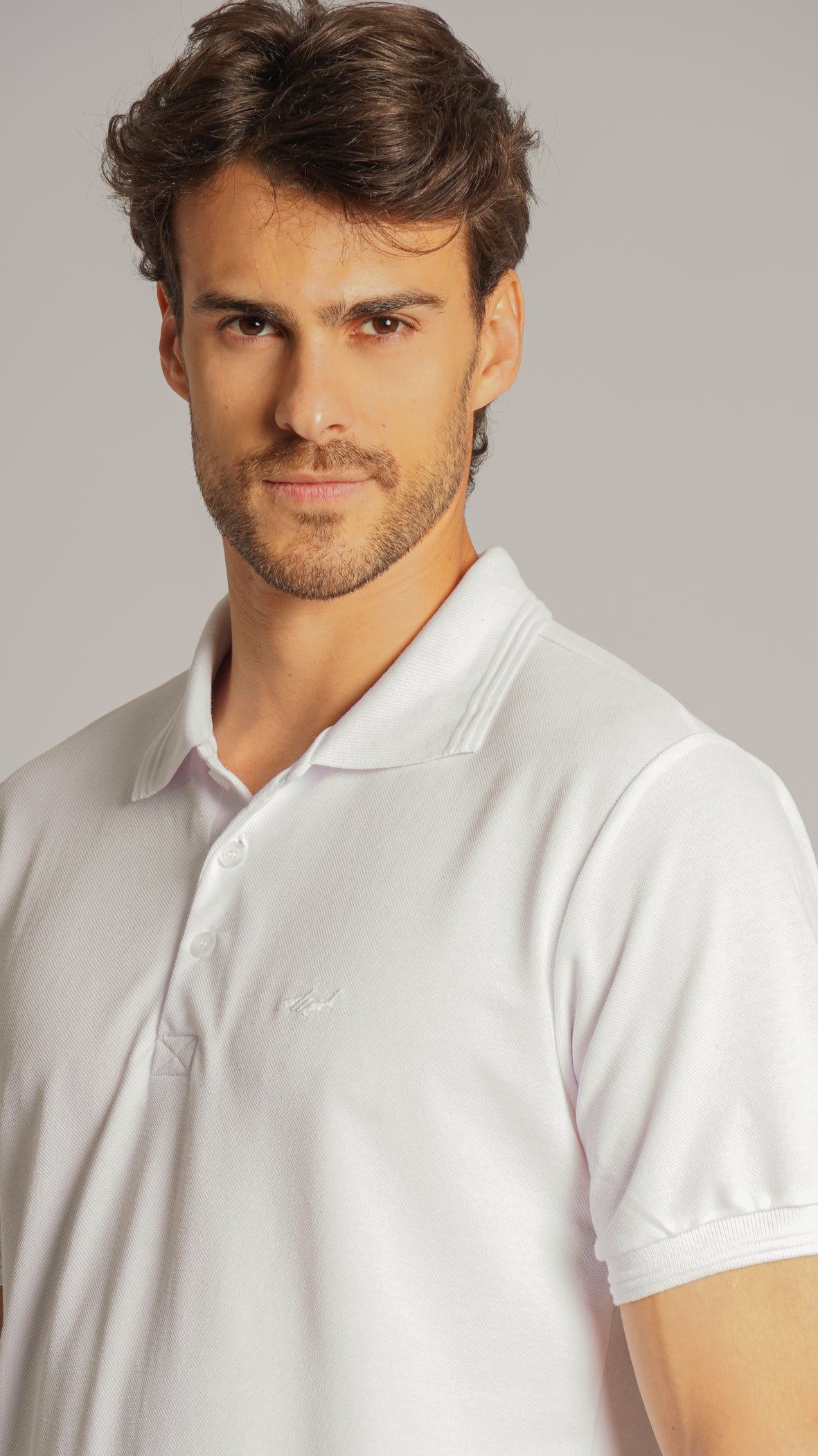 Camisa Polo Piquet - Branca