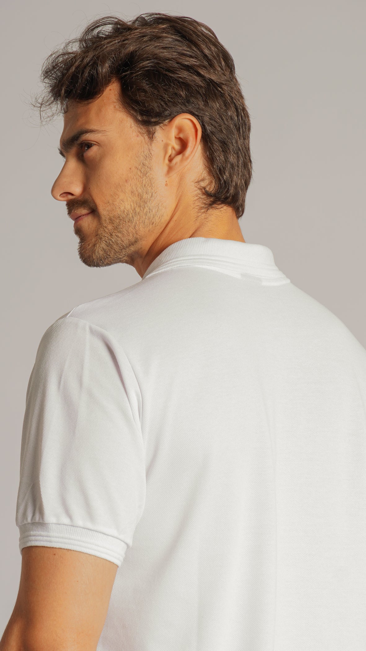 Camisa Polo Piquet - Branca