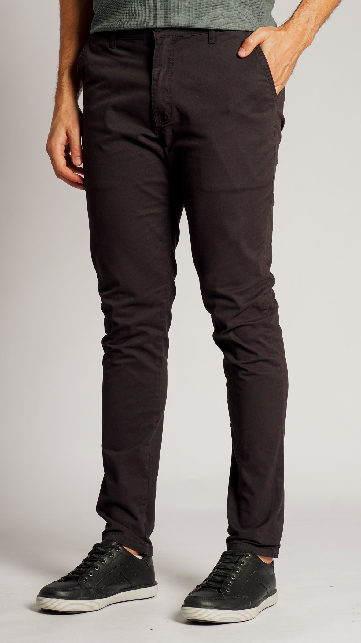 Calça Sarja Bolso Faca - Preta