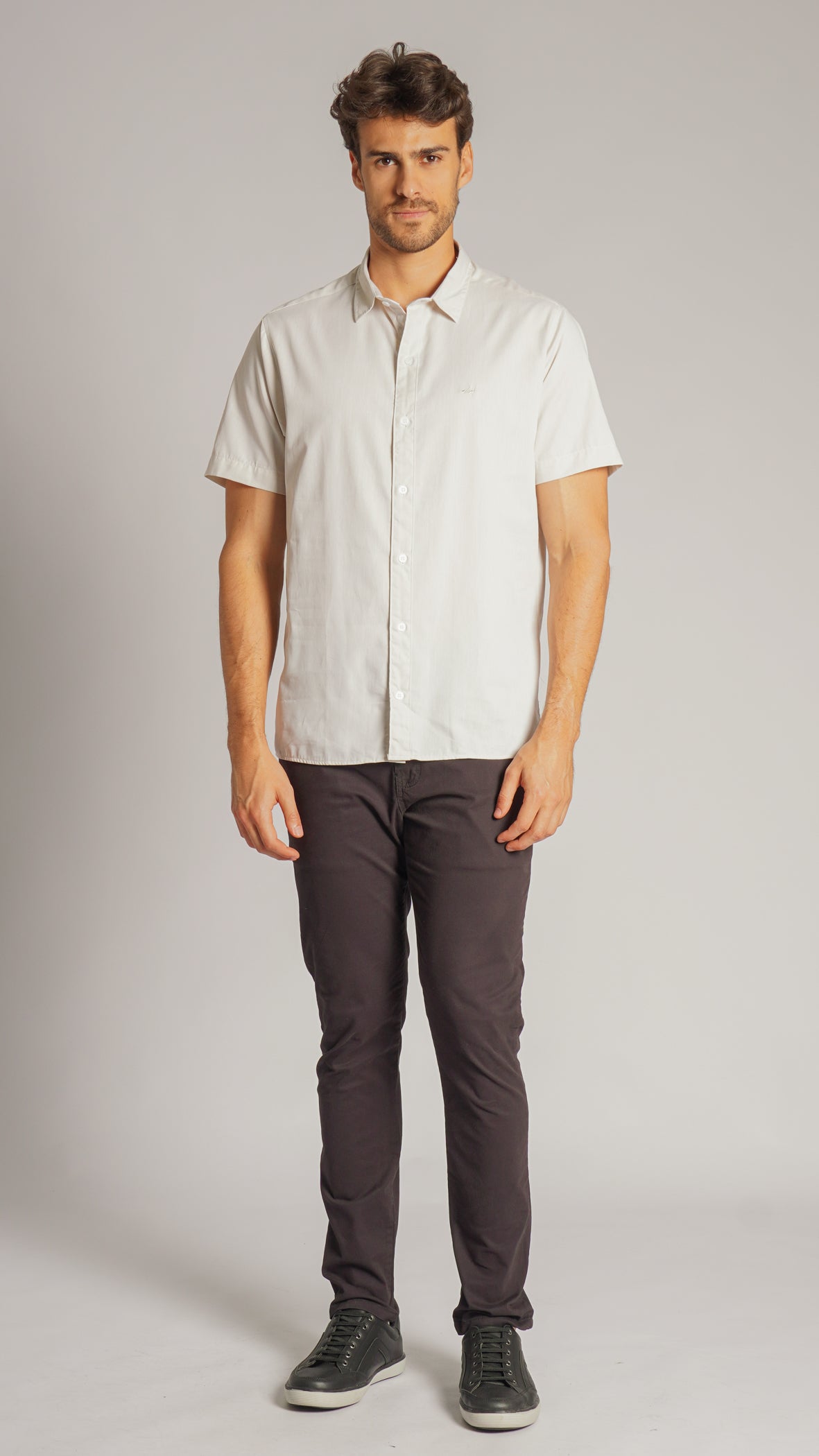 Camisa Manga Curta - Areia