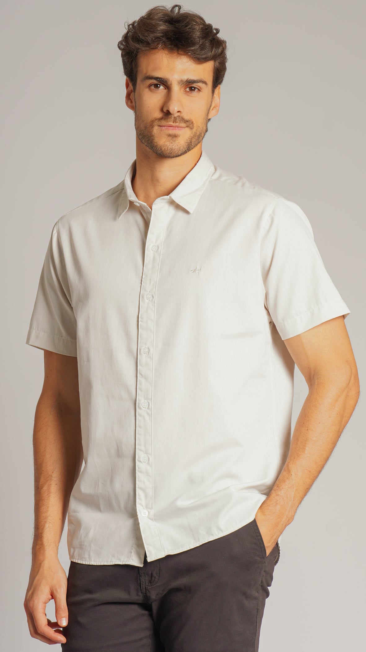 Camisa Manga Curta - Areia